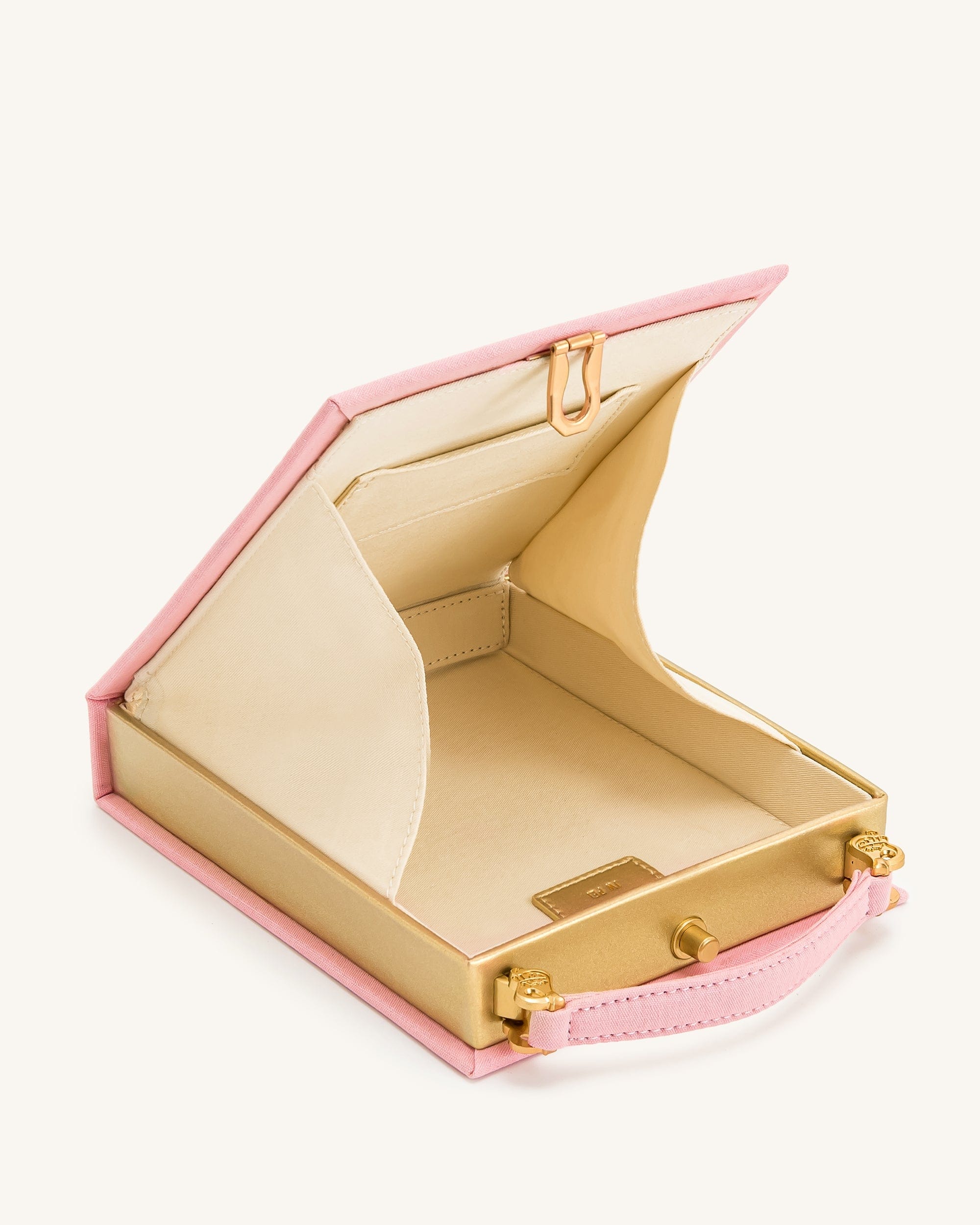 Jw Pei Taya Tabby Cat Pattern Book Shape Clutch Bag Pink