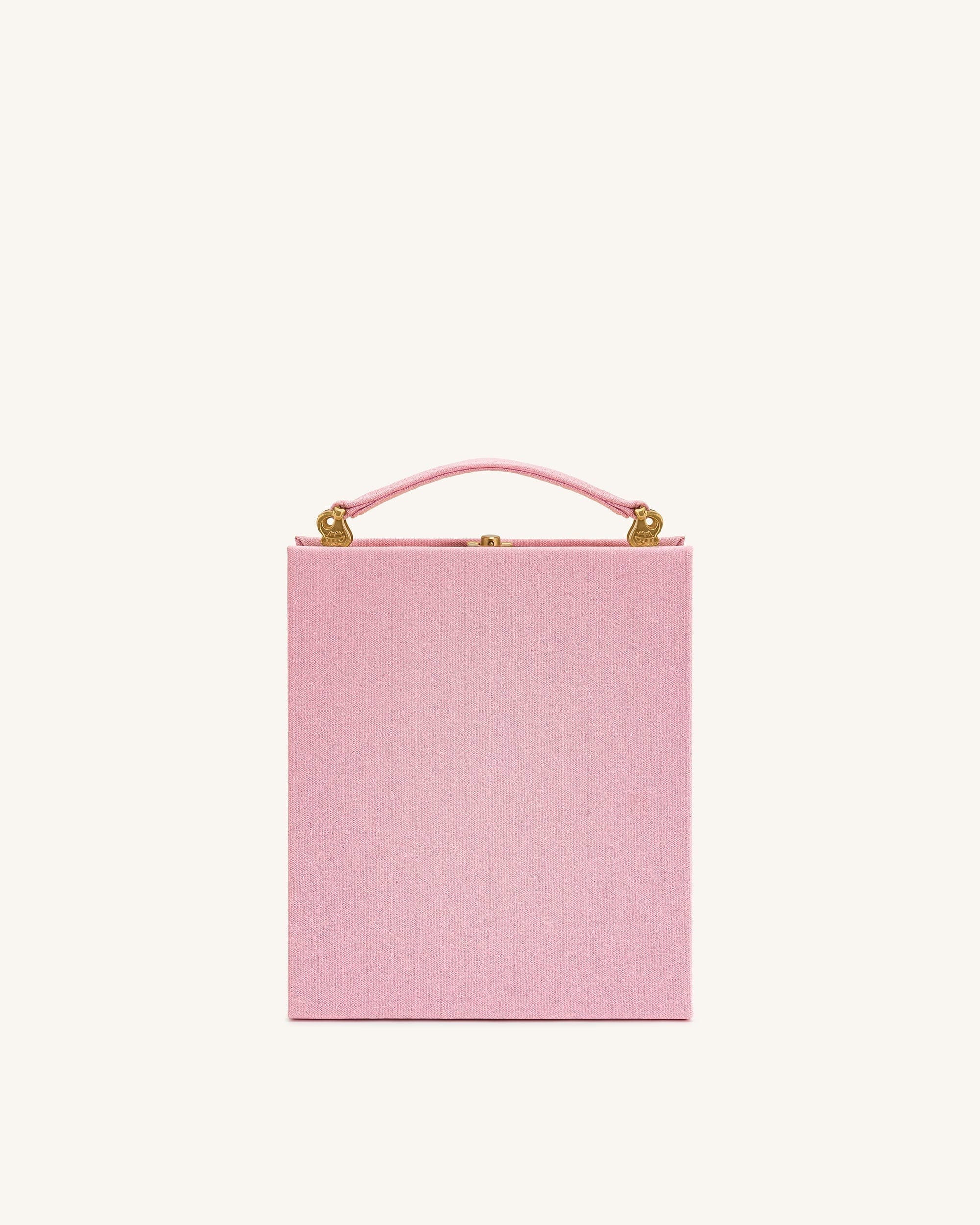Jw Pei Taya Tabby Cat Pattern Book Shape Clutch Bag Pink
