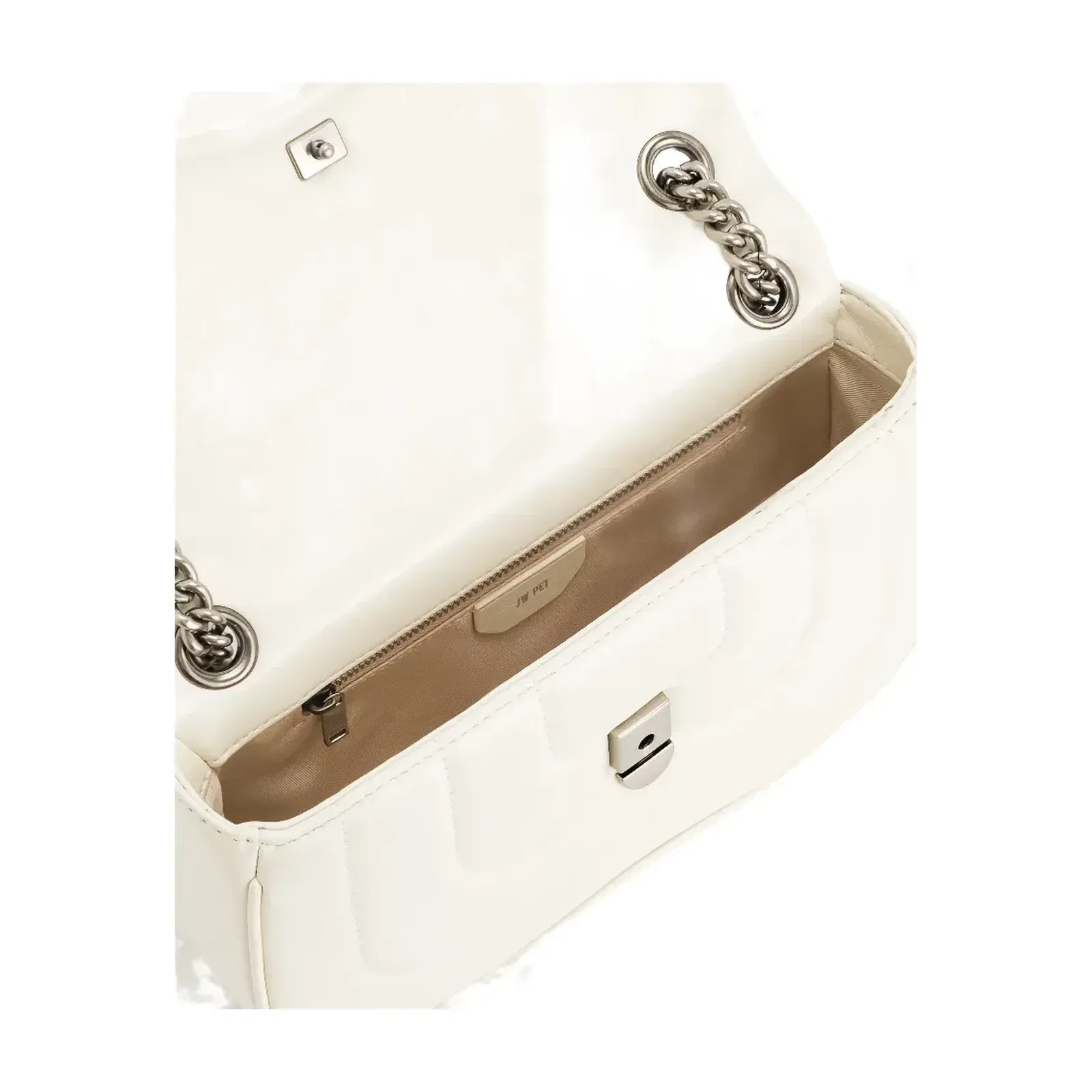 Jw Pei Tina Quilted Chain Crossbody Ivory