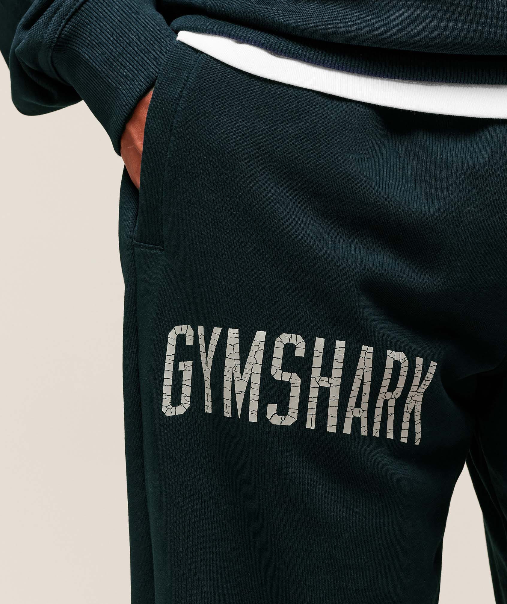 Gymshark Worn Graphic Joggers Black