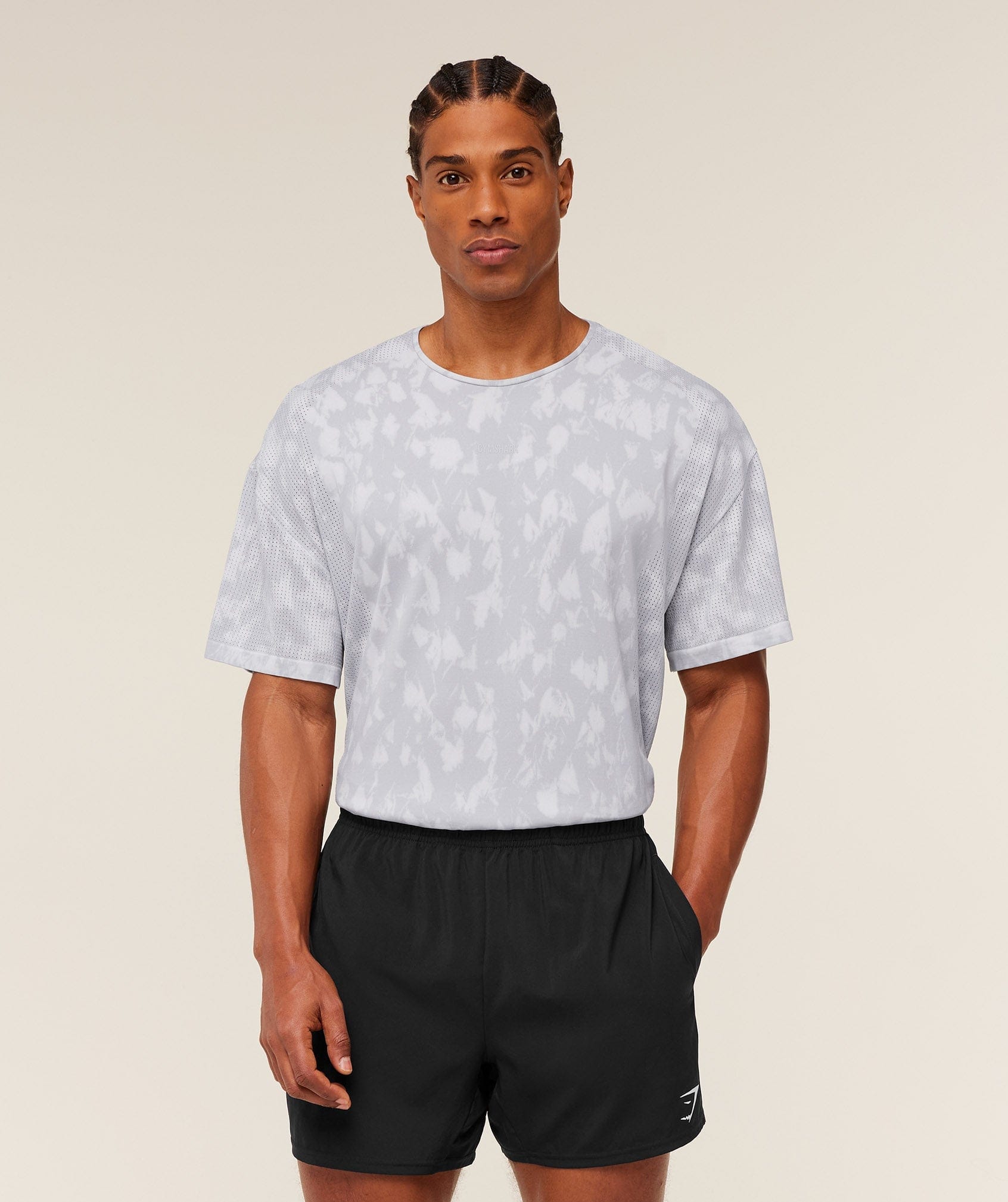 Gymshark Distance Seamless T-Shirt Light Grey