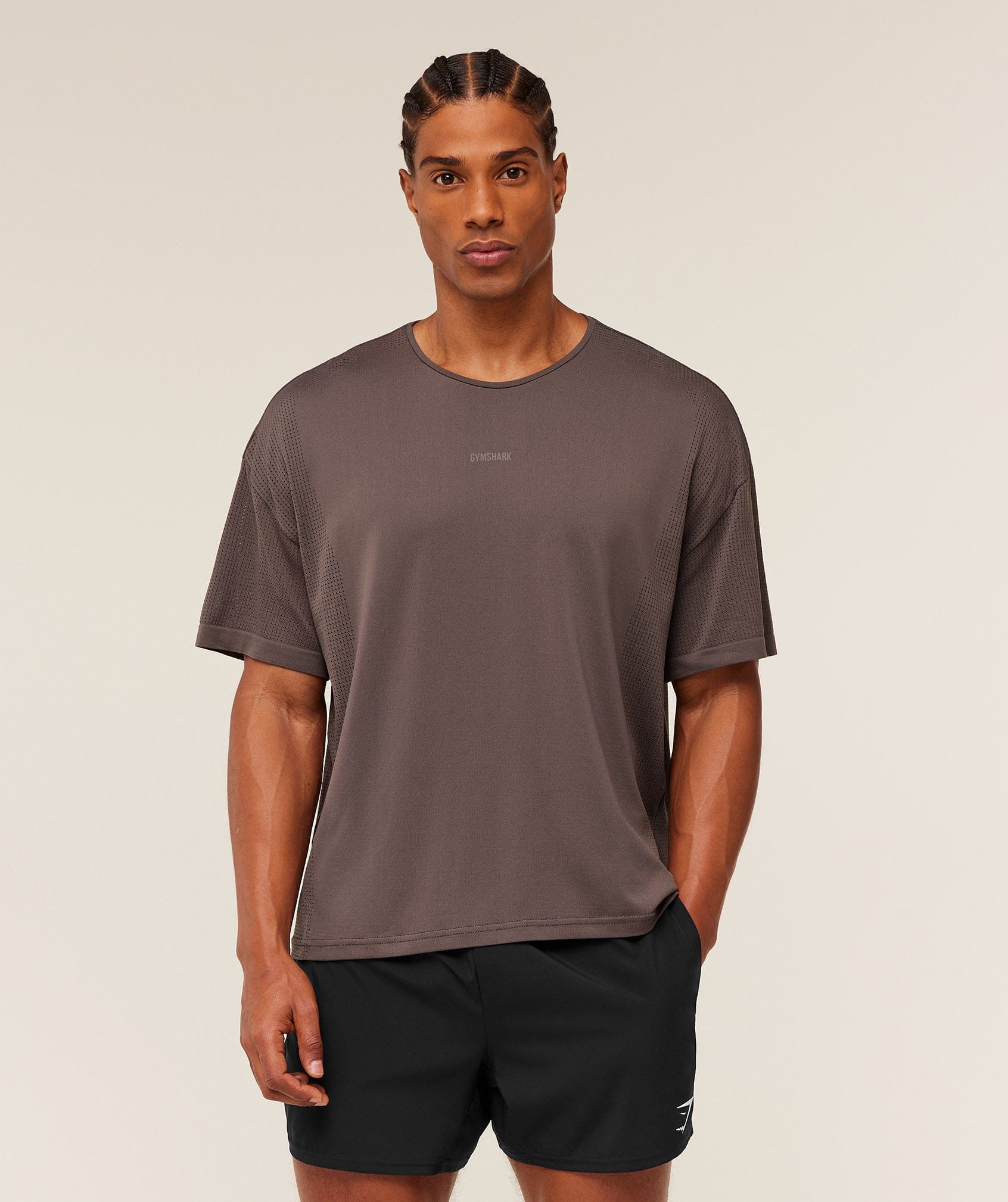 Gymshark Distance Seamless T-Shirt Light Grey
