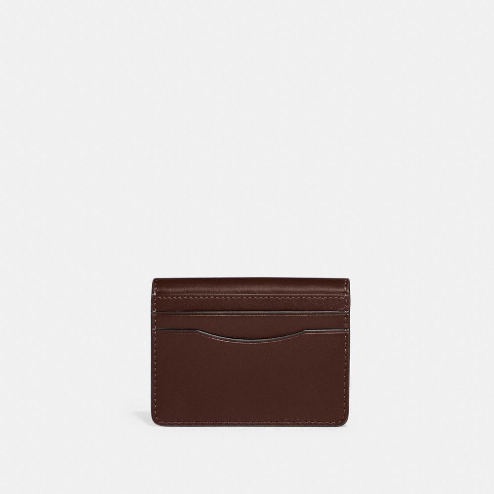 Coach Bandit Card Case Brass Maple