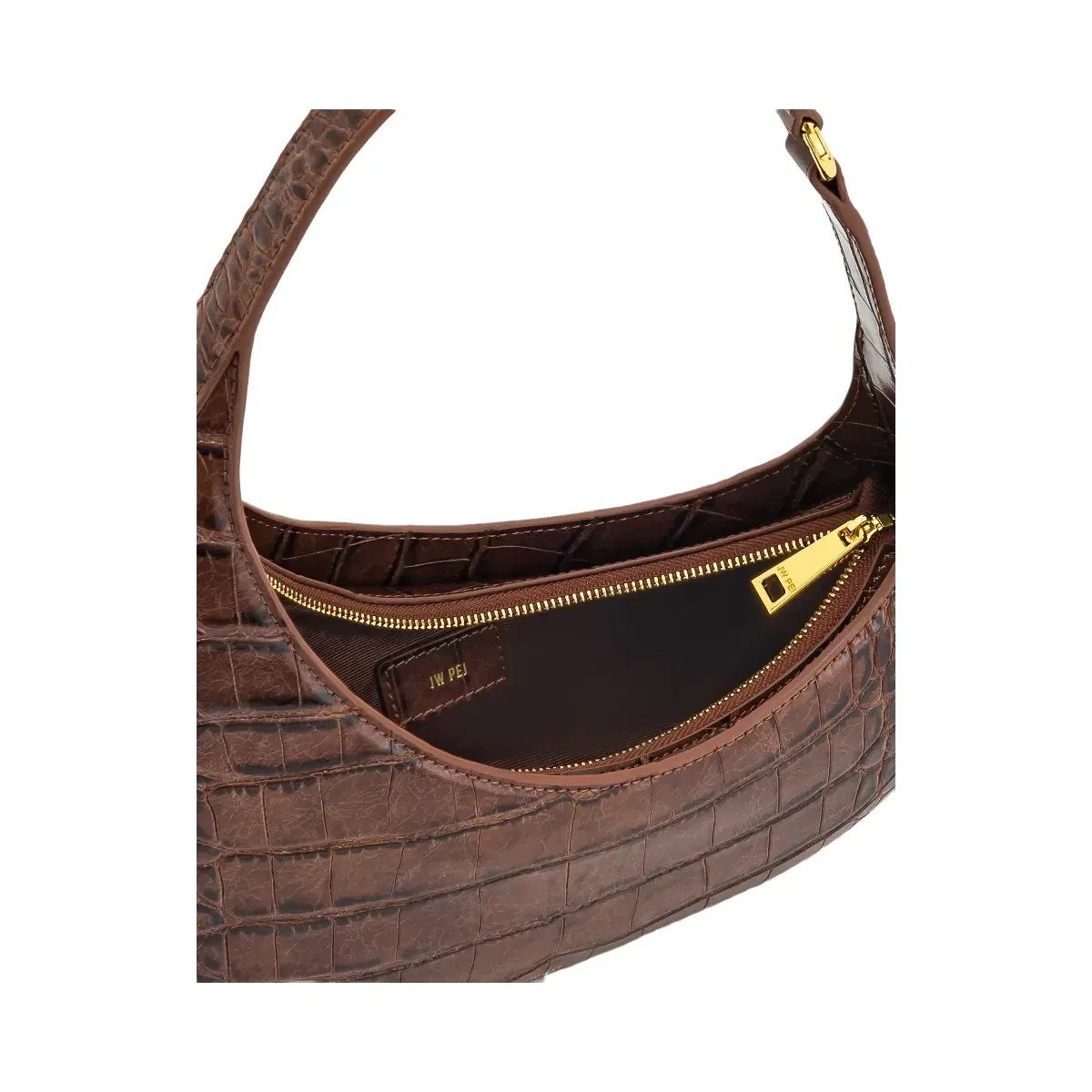 Jw Pei Harlee Shoulder Bag Brown Croc