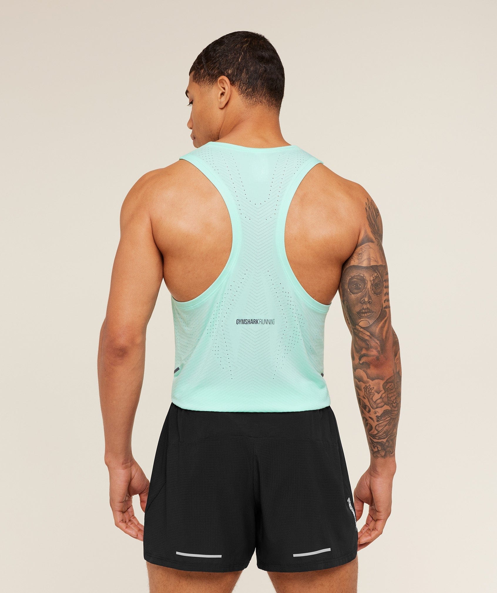 Gymshark Seamless Running Tank Pop Turquoise
