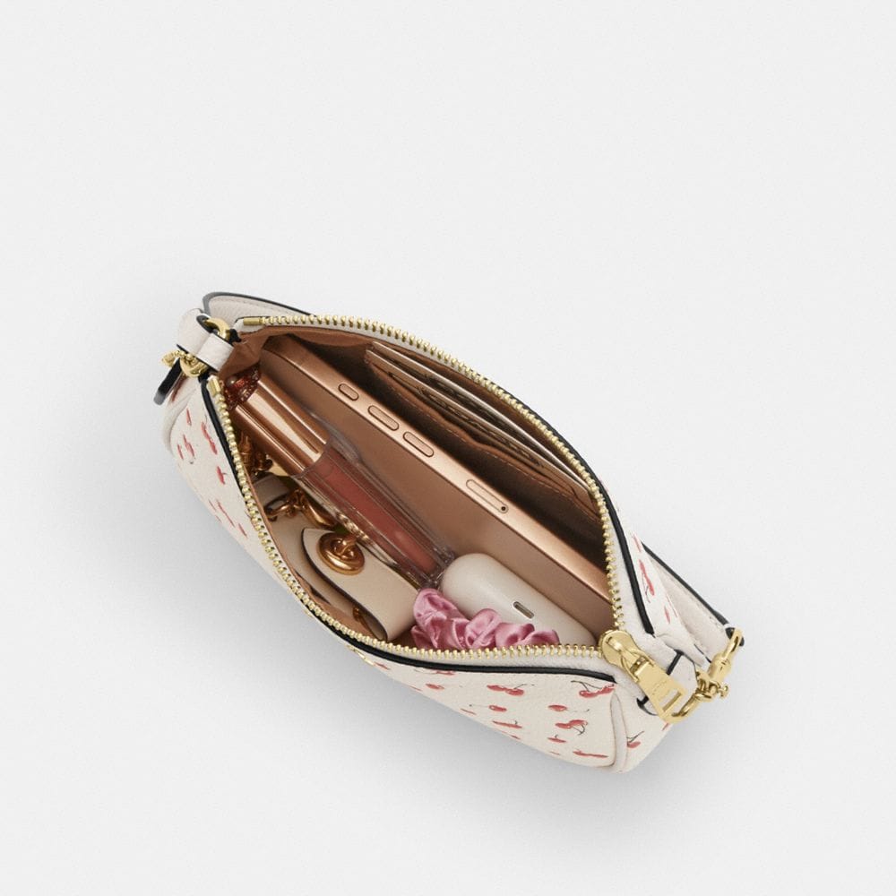 Coach Nolita 19 With Cherry Print Gold Chalk Multi