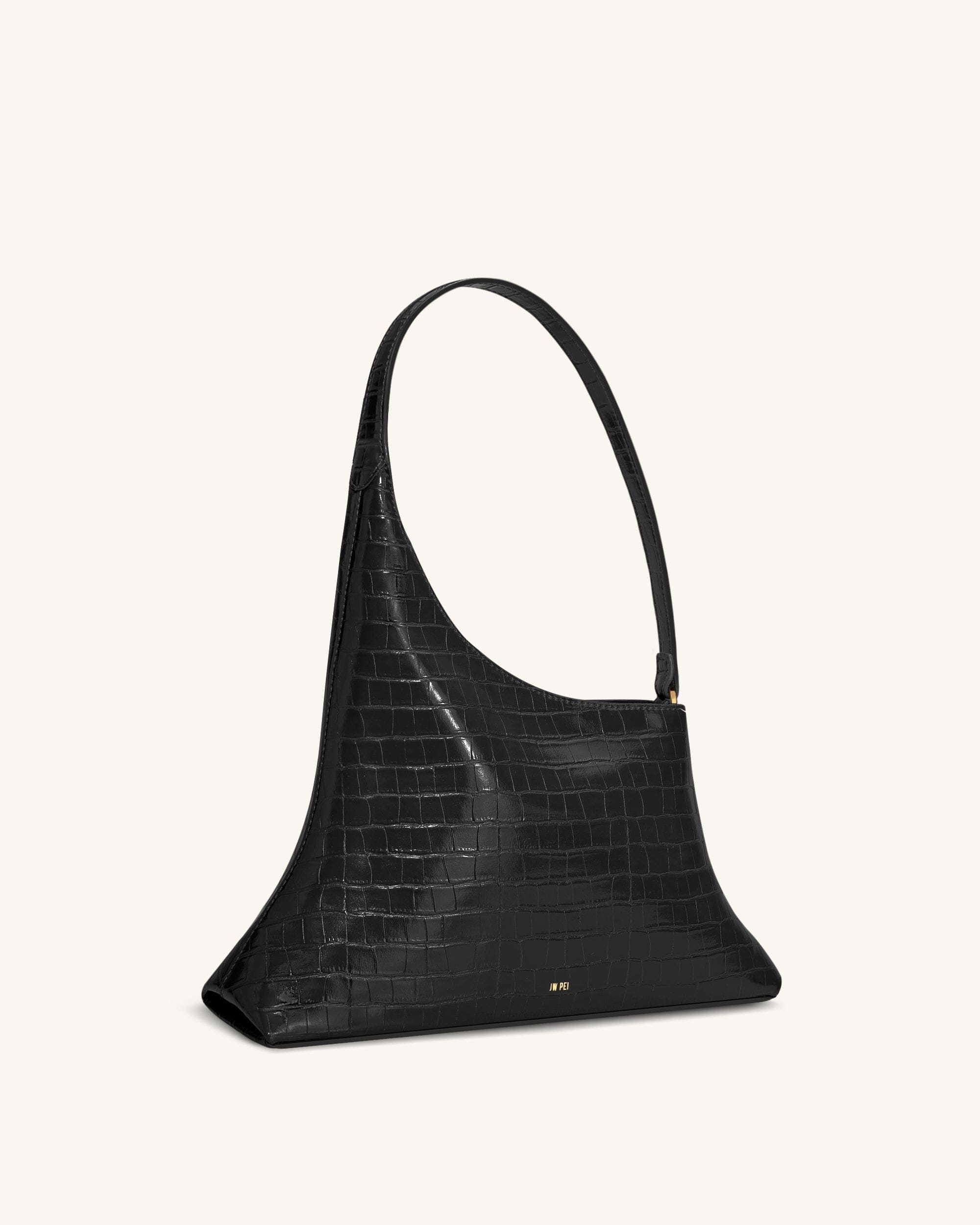 Jw Pei Lyra Shoulder Bag Black Croc