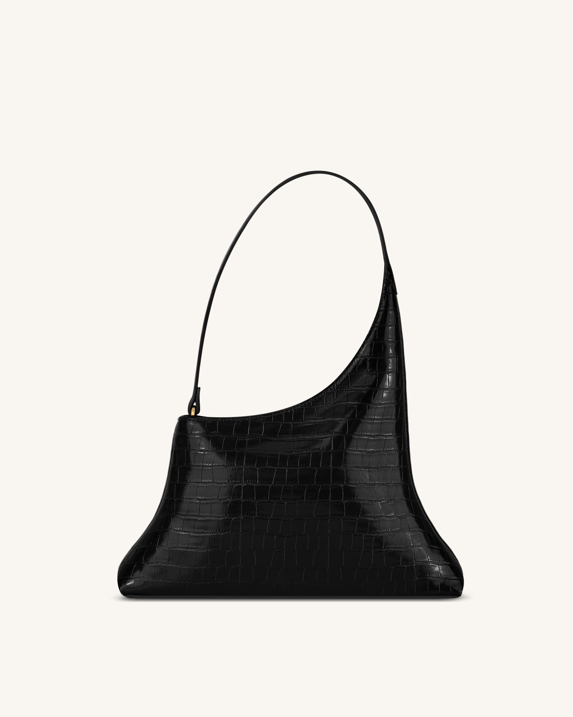Jw Pei Lyra Shoulder Bag Black Croc