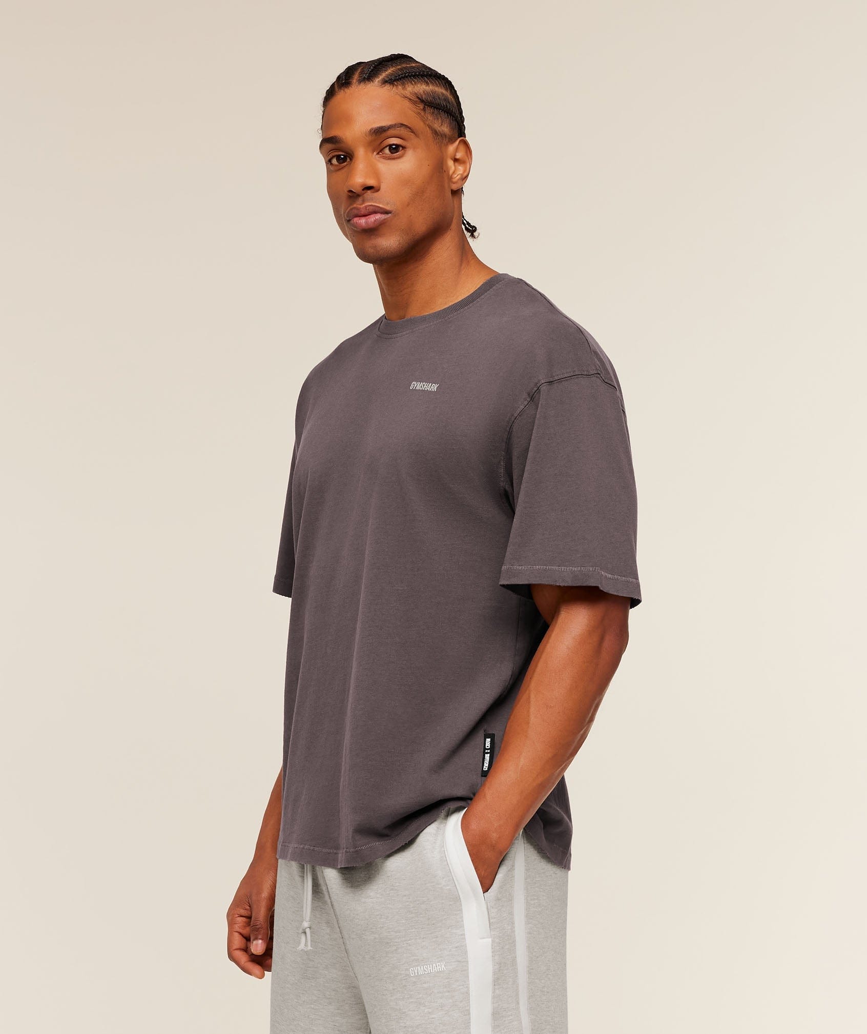 Gymshark Gymshark X Cbum T-Shirt Greyed Purple