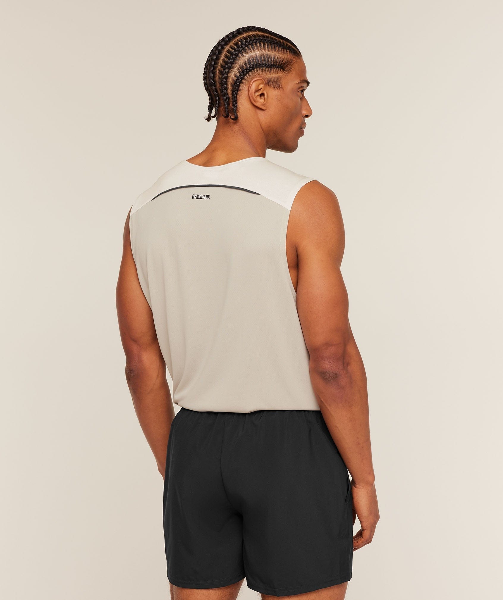 Gymshark Arrival Contrast Tank Tinted White