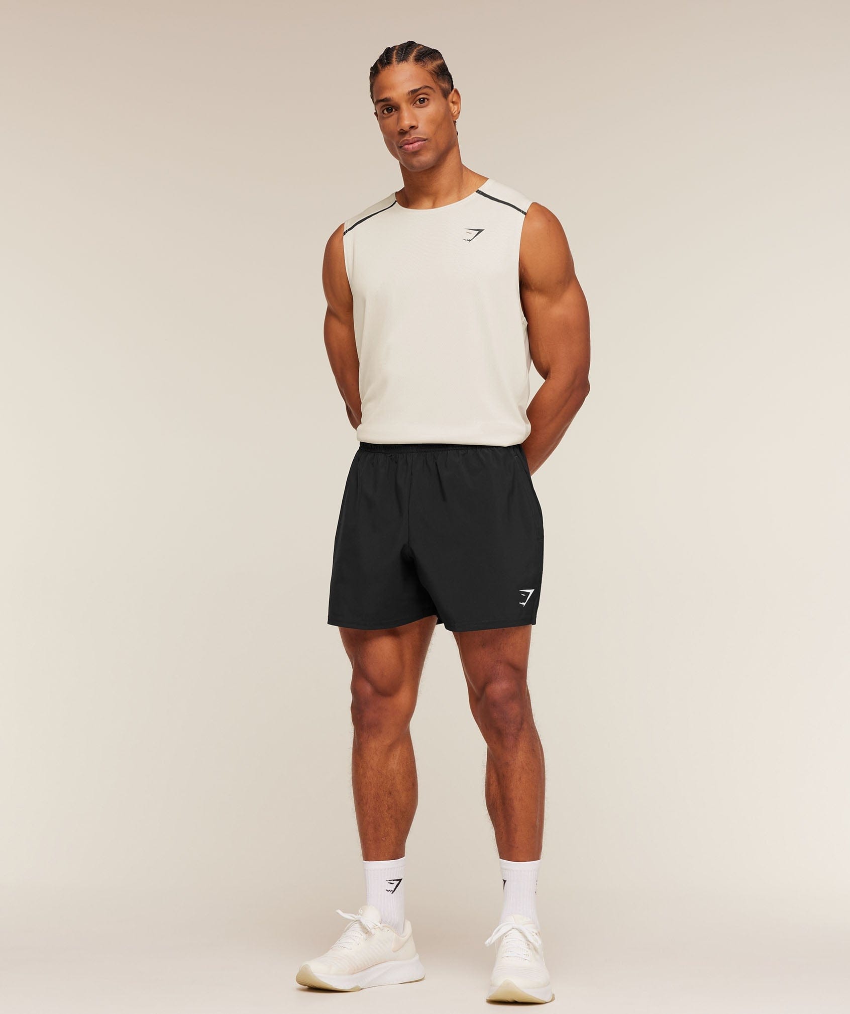 Gymshark Arrival Contrast Tank Tinted White