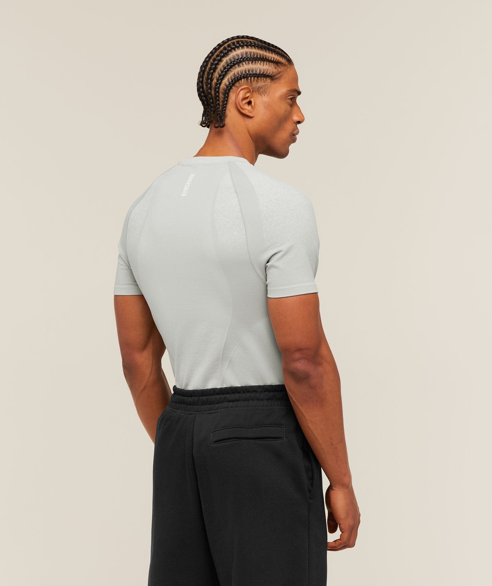 Gymshark Shadow Seamless T-Shirt Light Grey