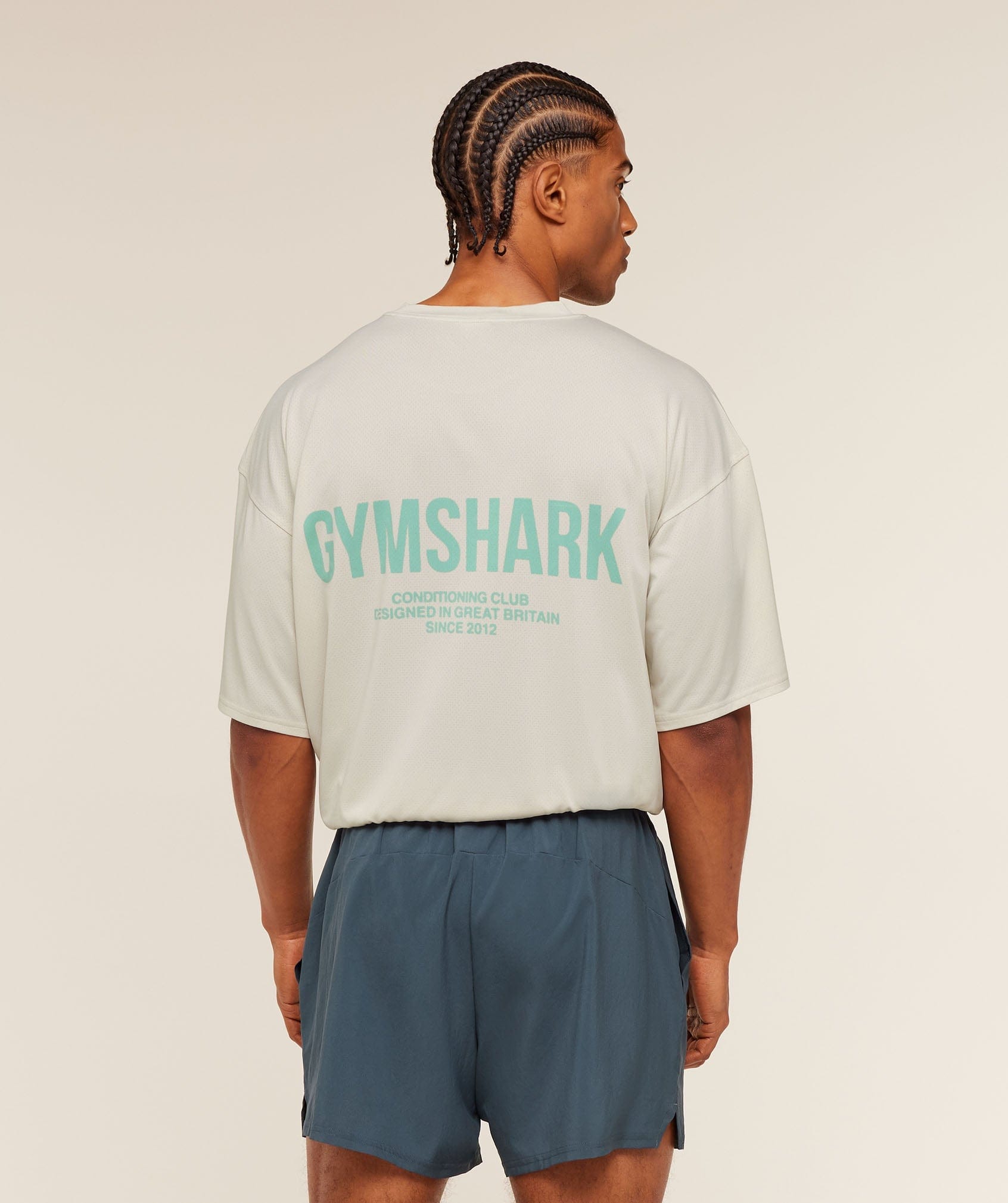 Gymshark Conditioning Club Washed T-Shirt Soft White