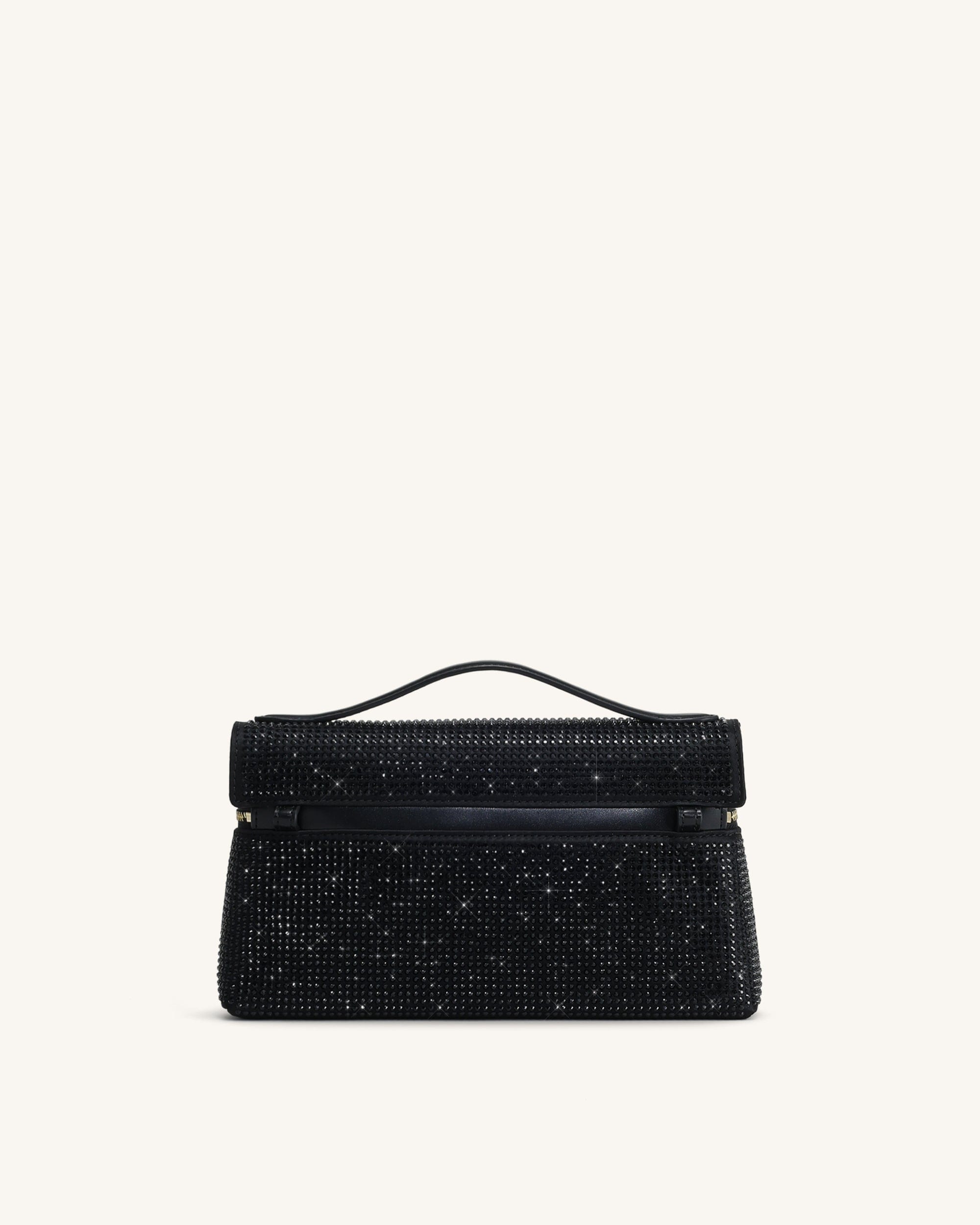 Jw Pei Thea Artificial Crystal Top Handle Bag Black