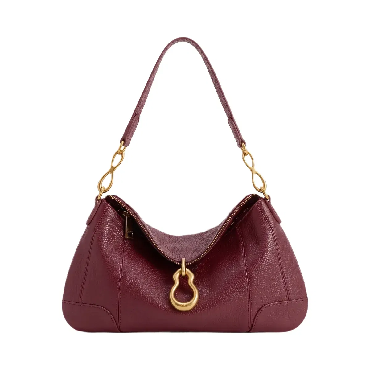 Jw Pei Jayla Metal Pendant Embellished Shoulder Bag Burgundy