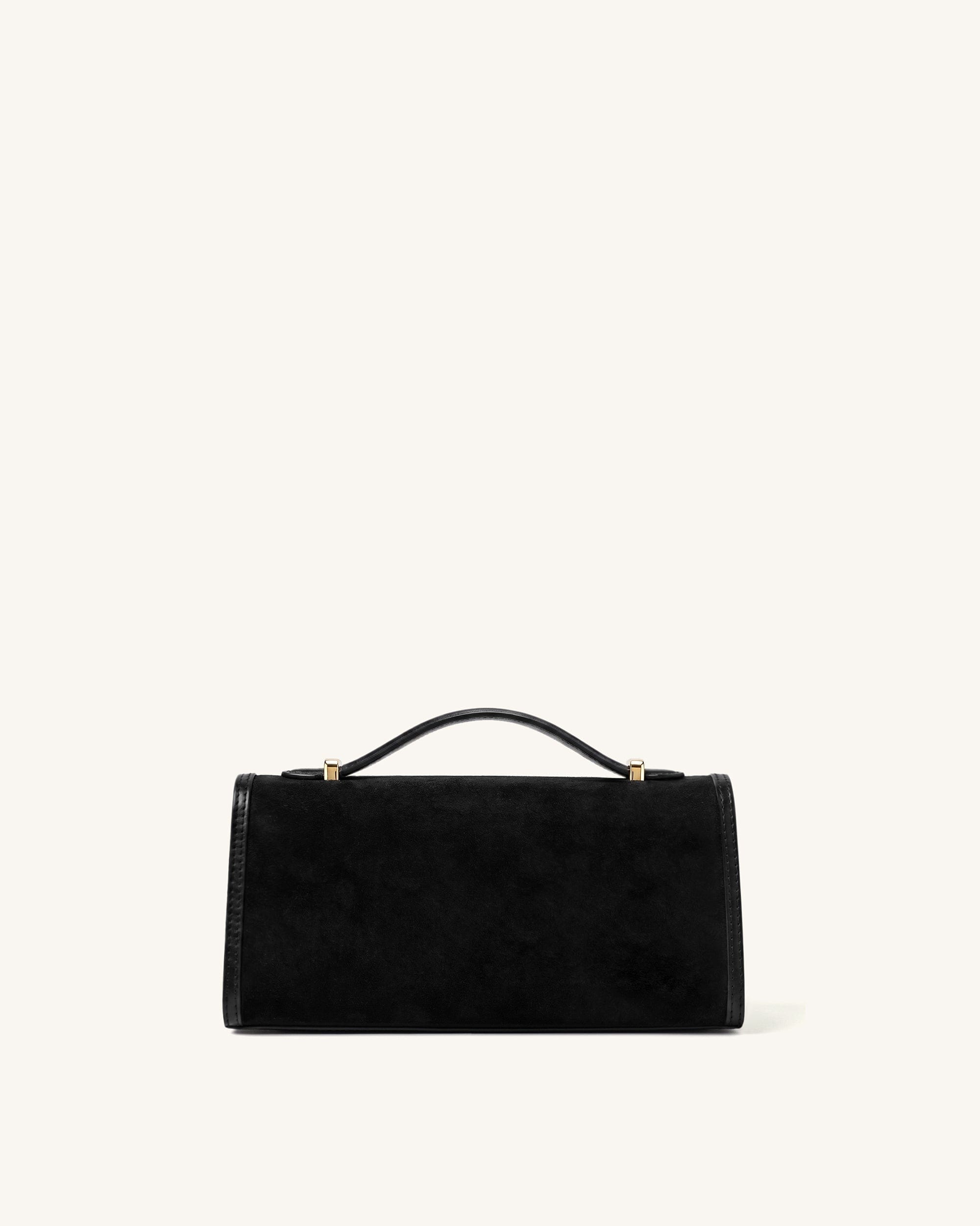 Jw Pei Delphine Faux Suede Top Handle Bag Black