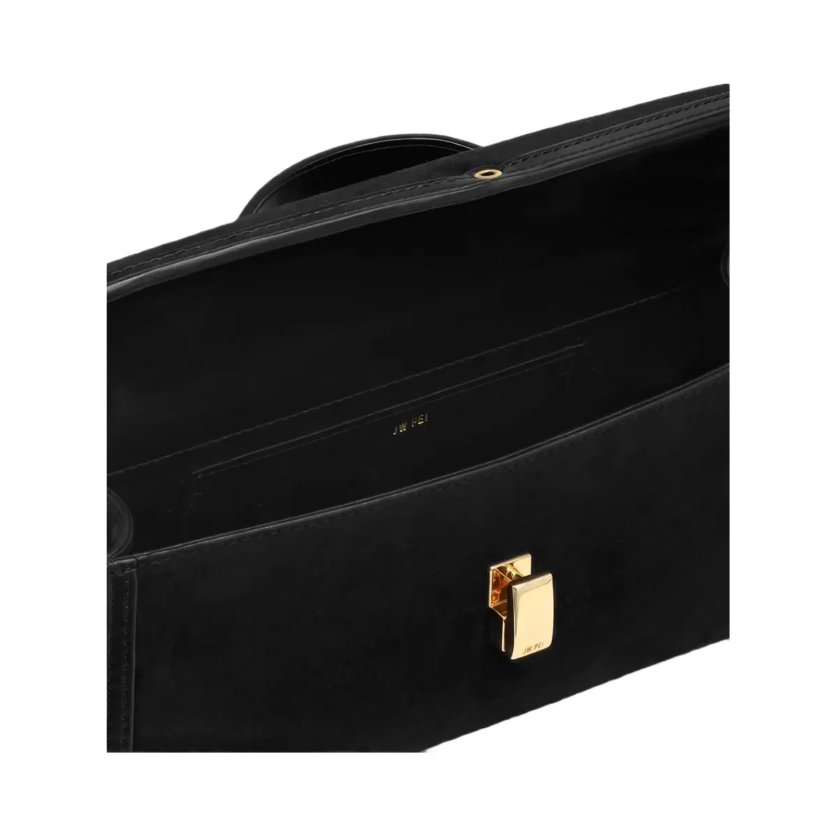 Jw Pei Delphine Faux Suede Top Handle Bag Black