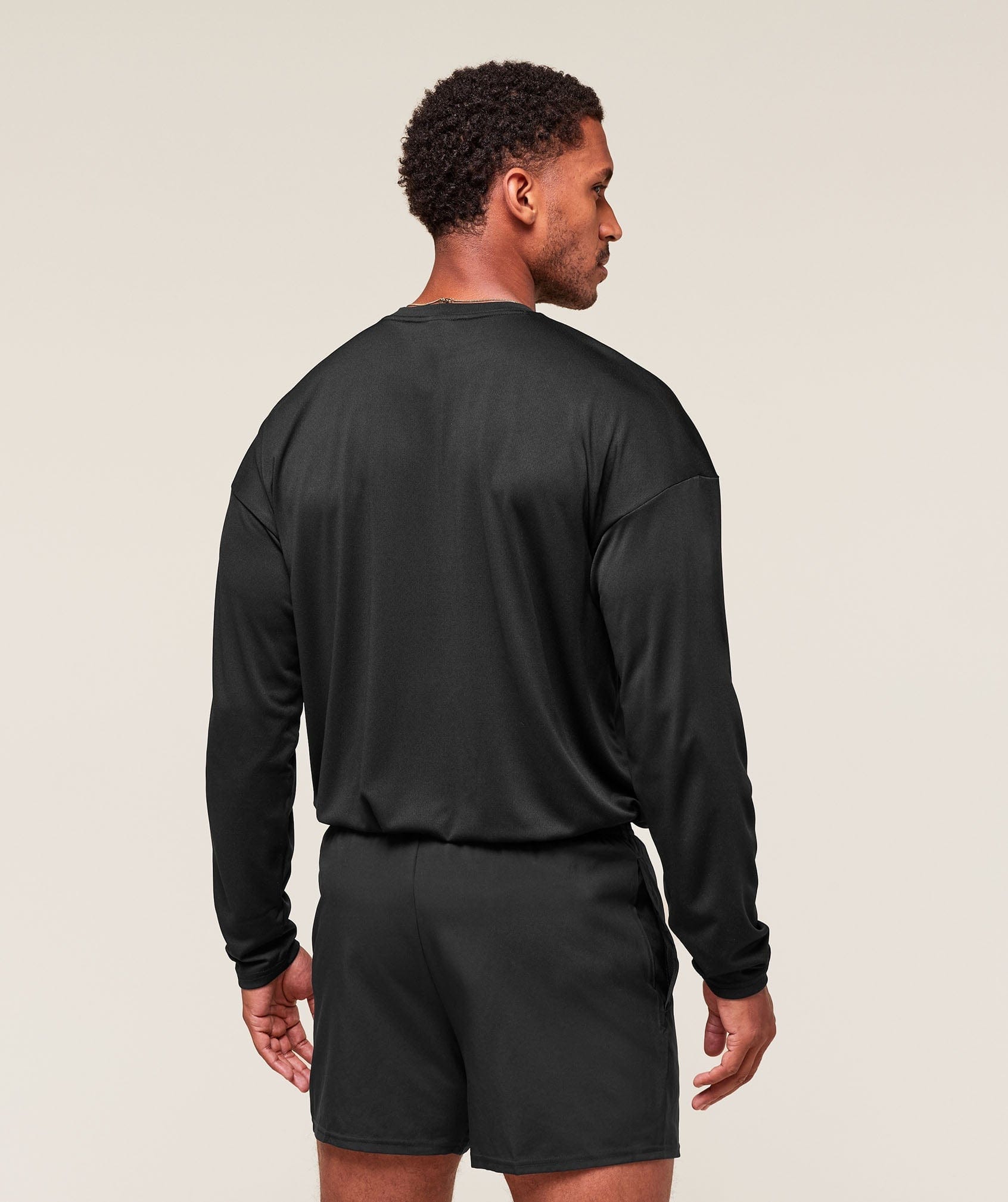 Gymshark Arrival Oversized Long Sleeve T-Shirt Black