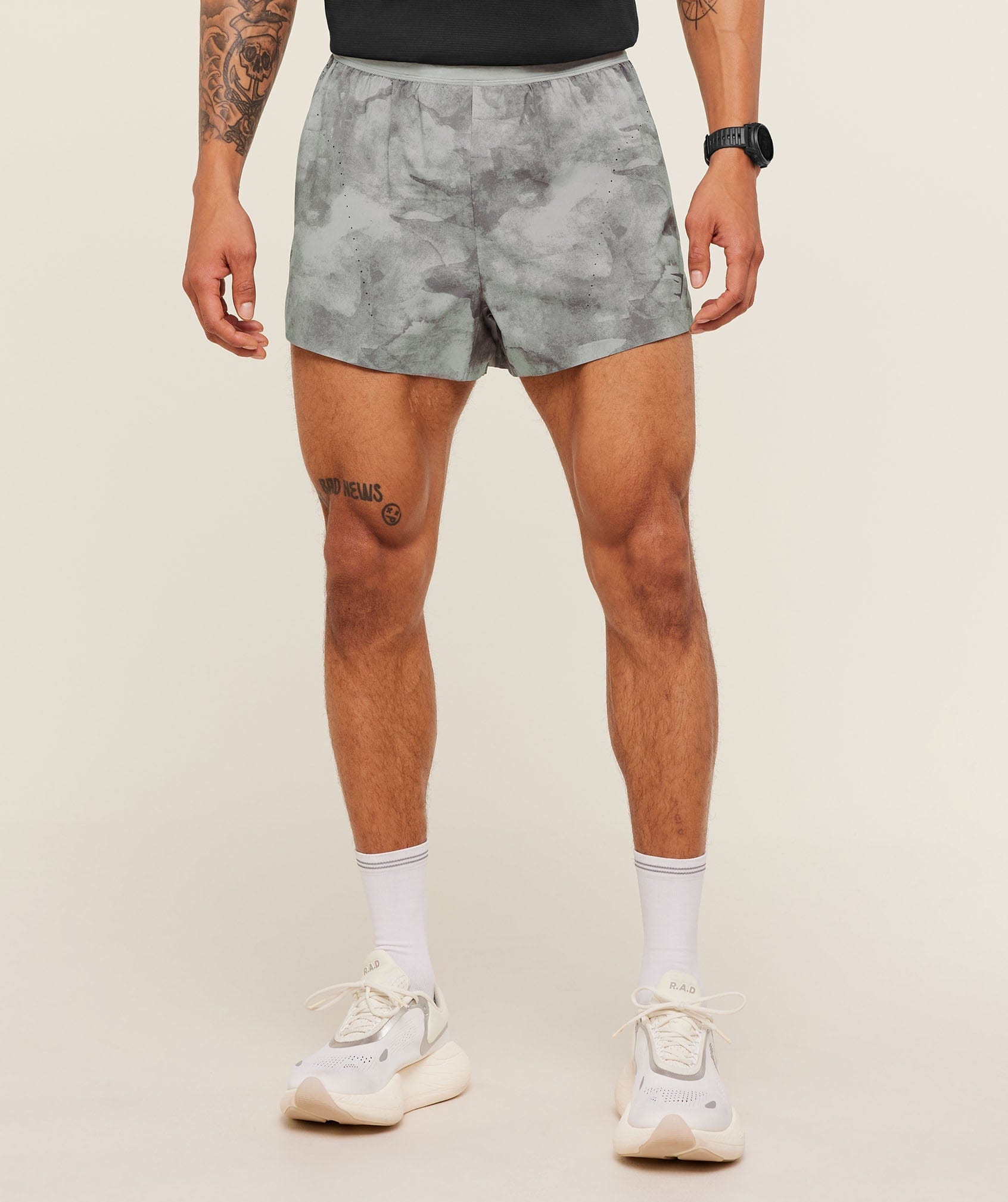 Gymshark Running Elite Race 5" Short Smokey Grey