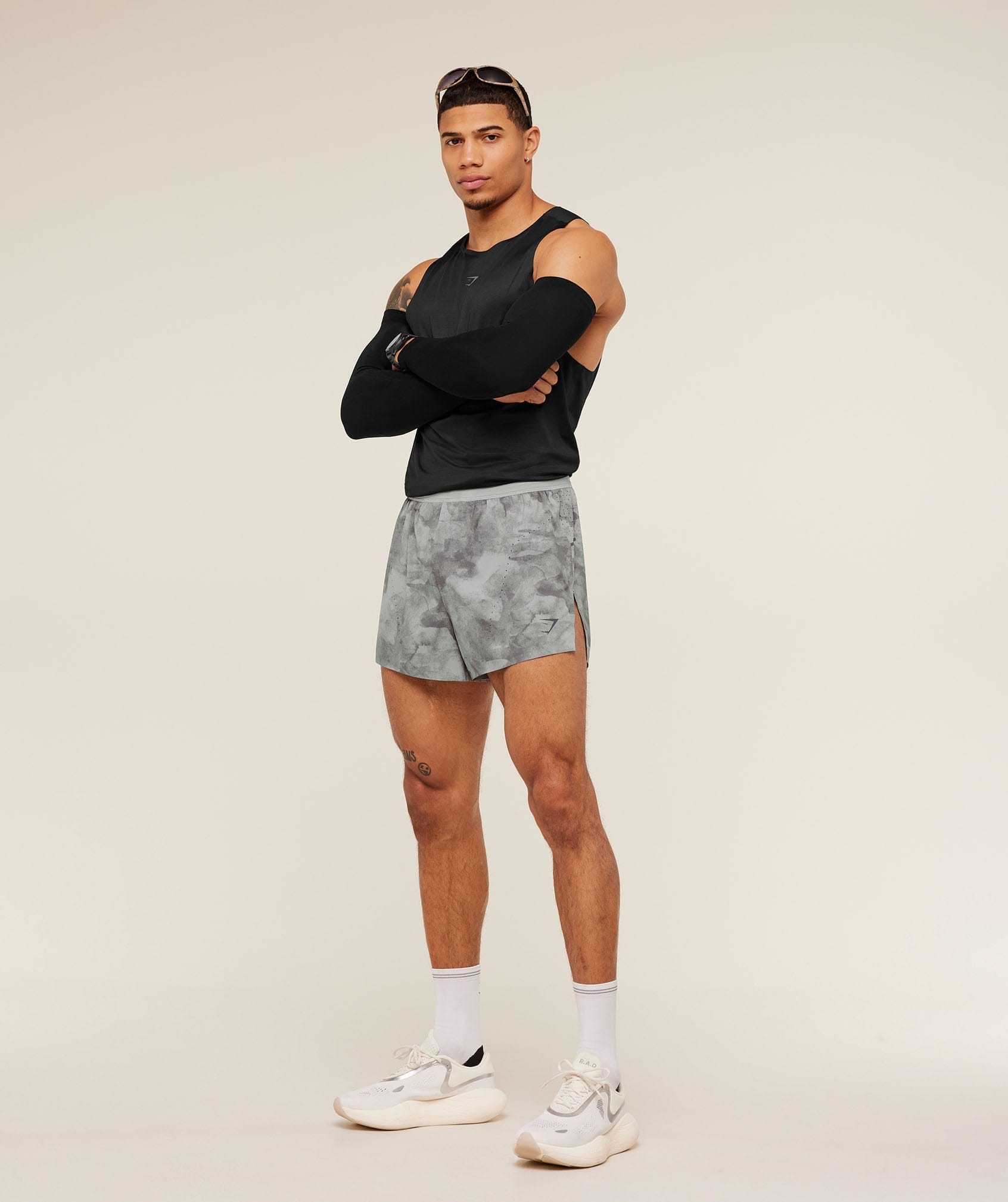 Gymshark Running Elite Race 5" Short Smokey Grey