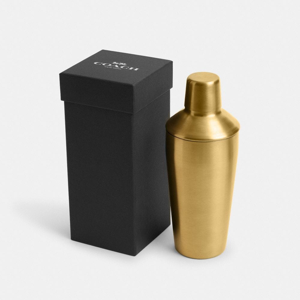 Coach Cocktail Shaker Brass Black