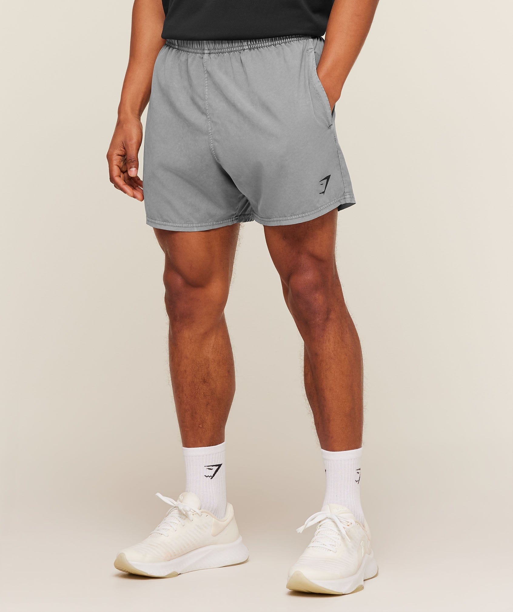 Gymshark Washed Pastels Shorts Black