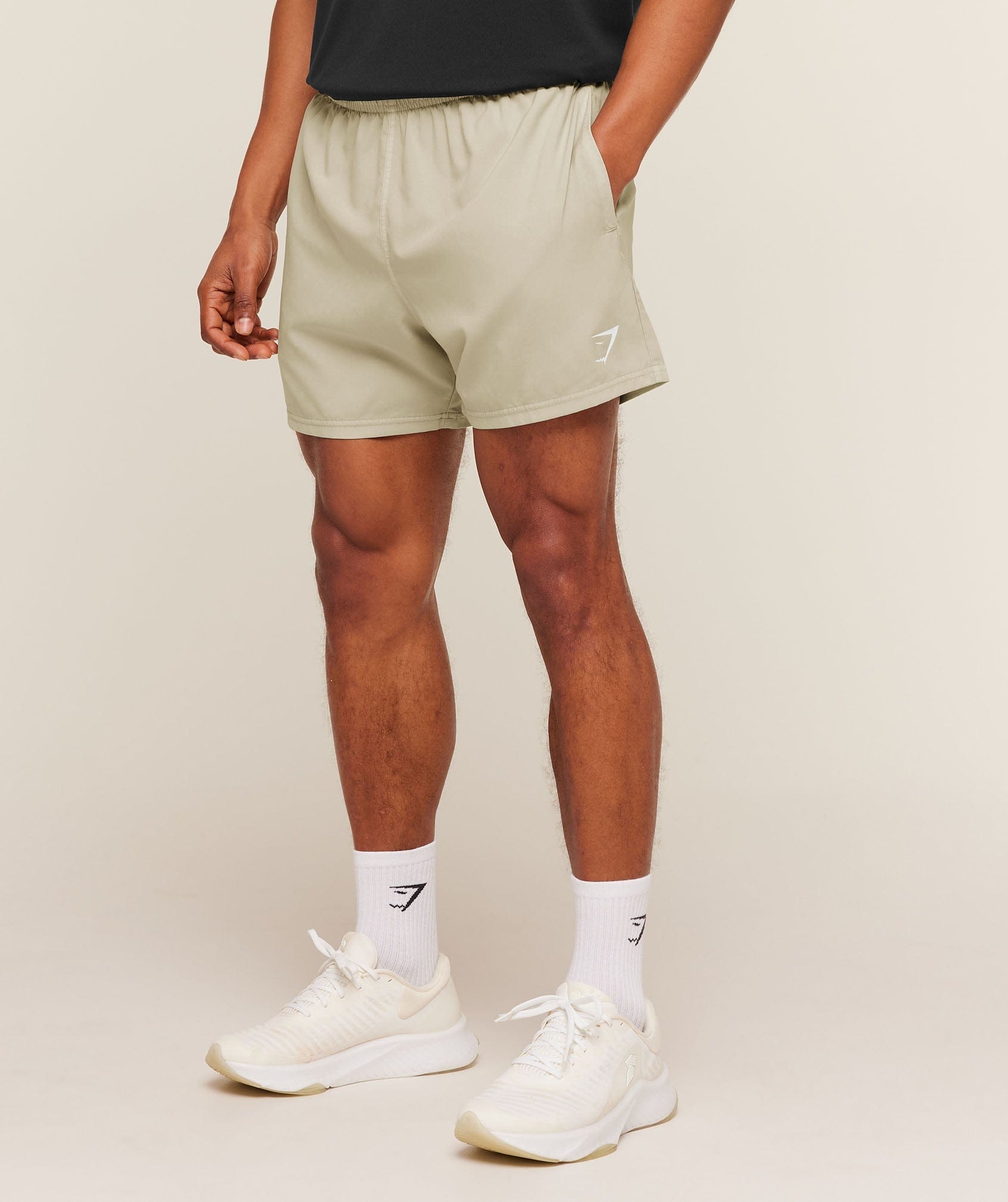 Gymshark Washed Pastels Shorts Pebble Grey