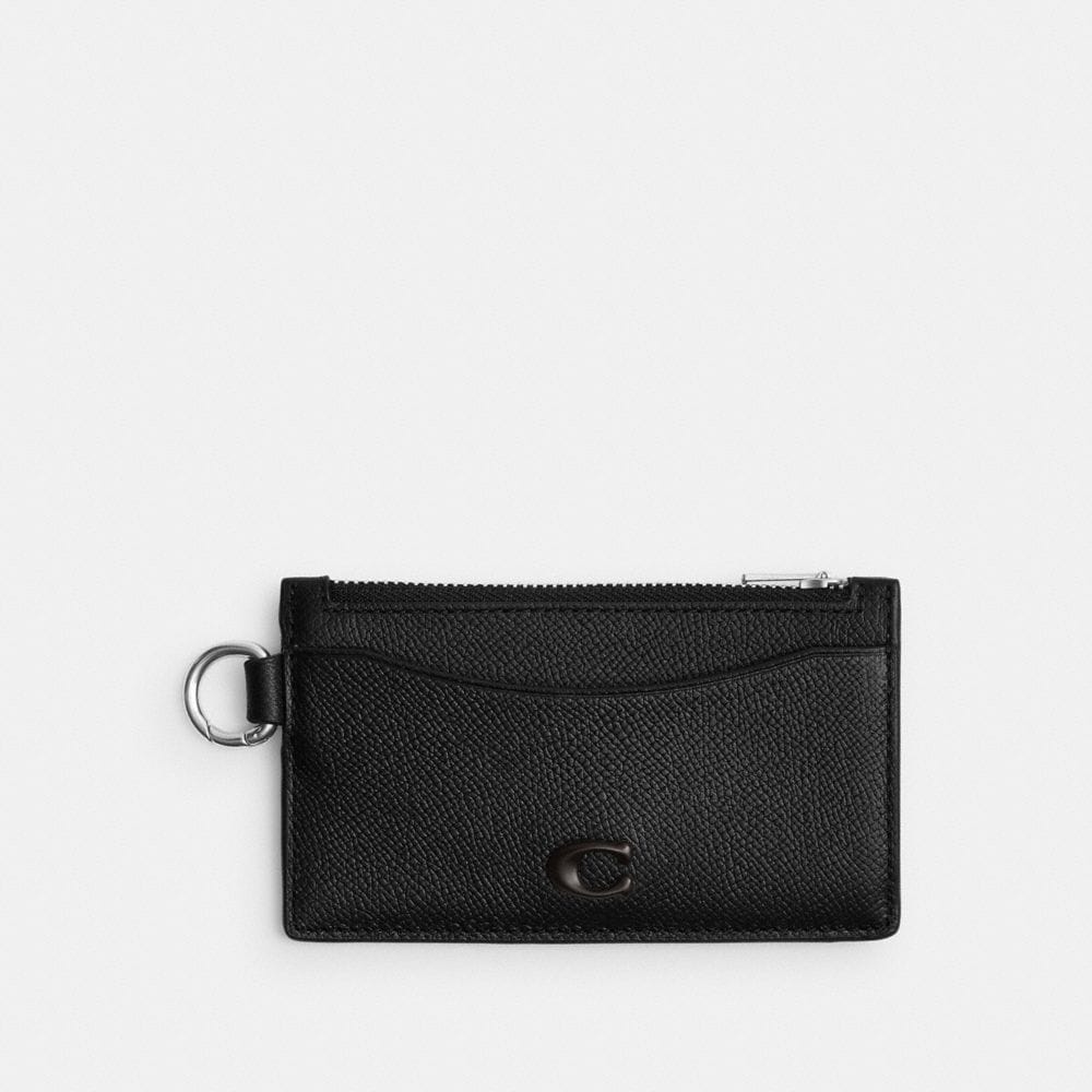 Coach Zip Card Case Black