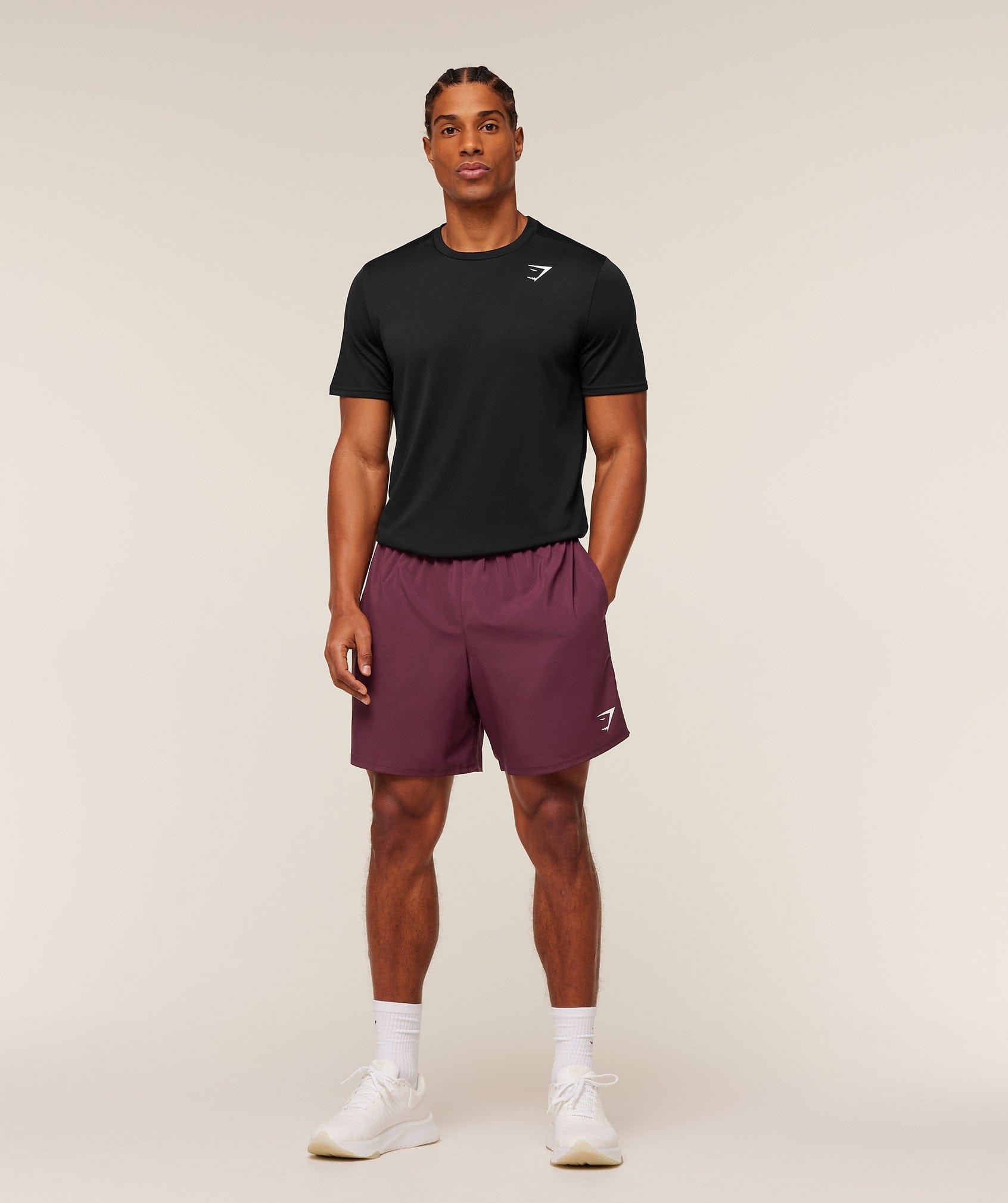 Gymshark Arrival 7" Shorts GS Impact Burgundy