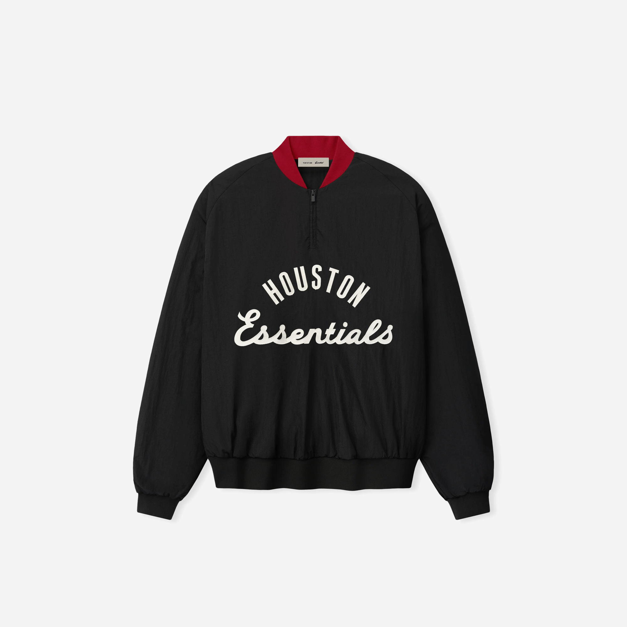 Fear Of God Essentials Astros Half Zip Pullover Black