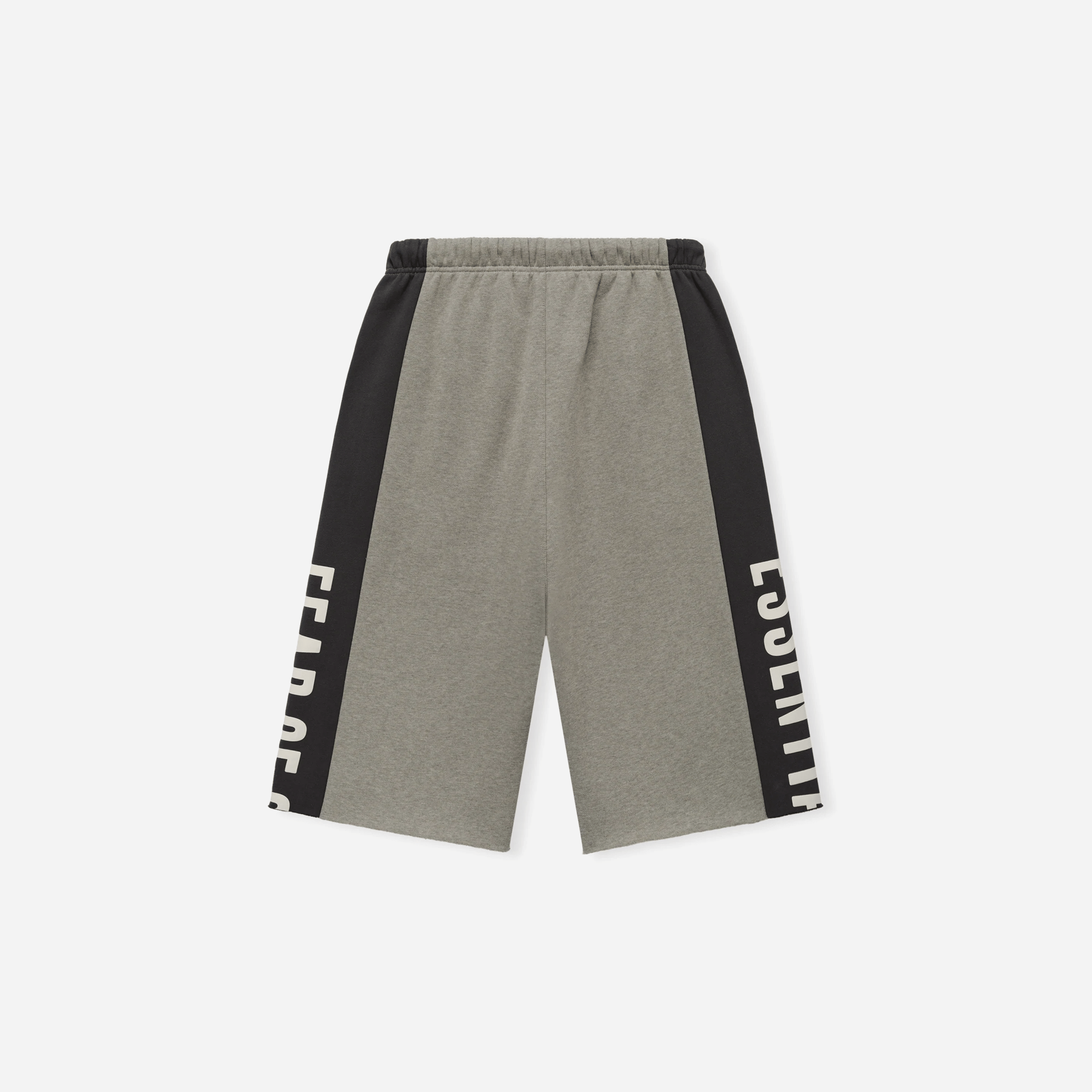 Fear Of God Essentials Panelled Raw Cut Off Sweatpant Seal Heather/ Iron Grey