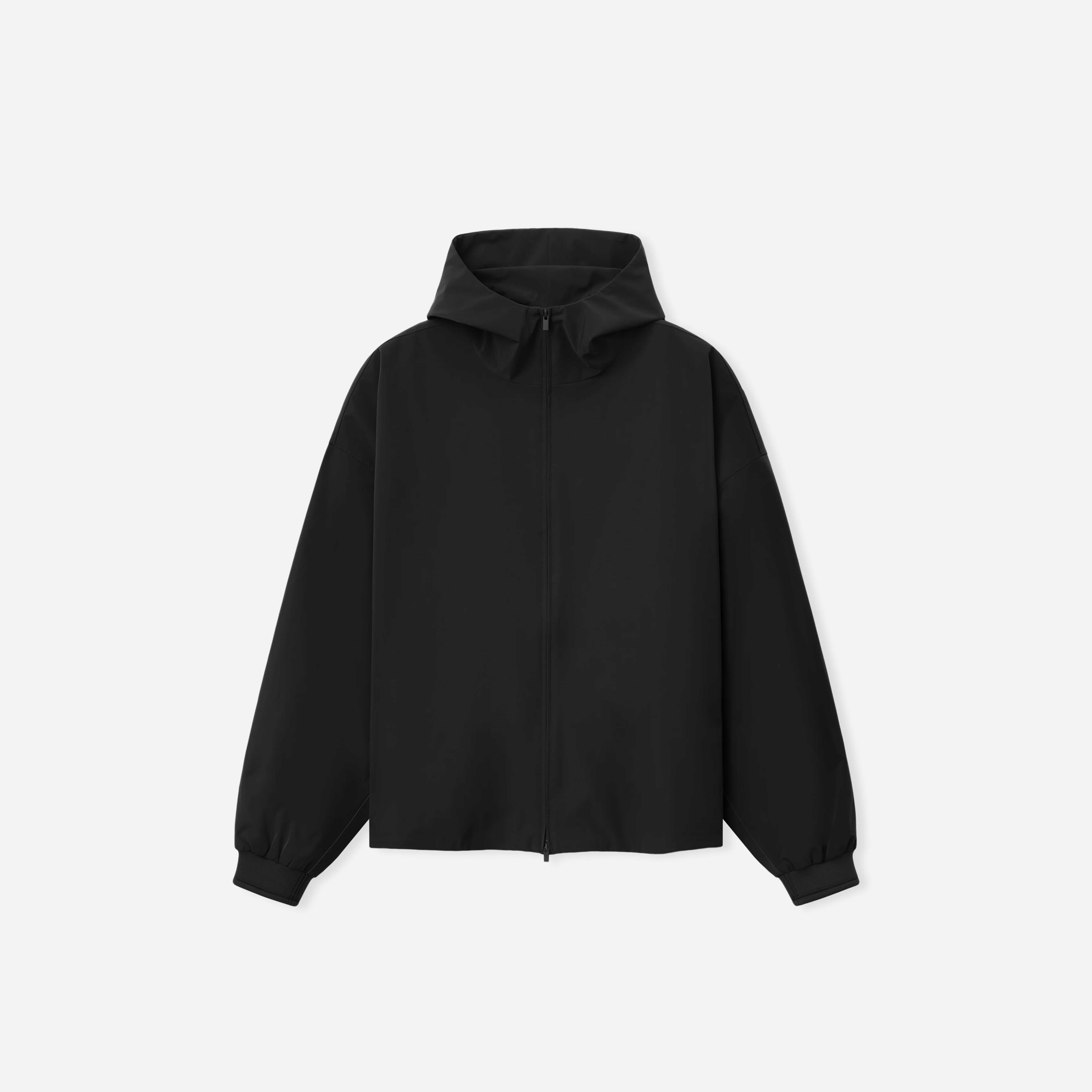 Fear Of God Essentials Full Zip Hooded Anorak Vintage Black