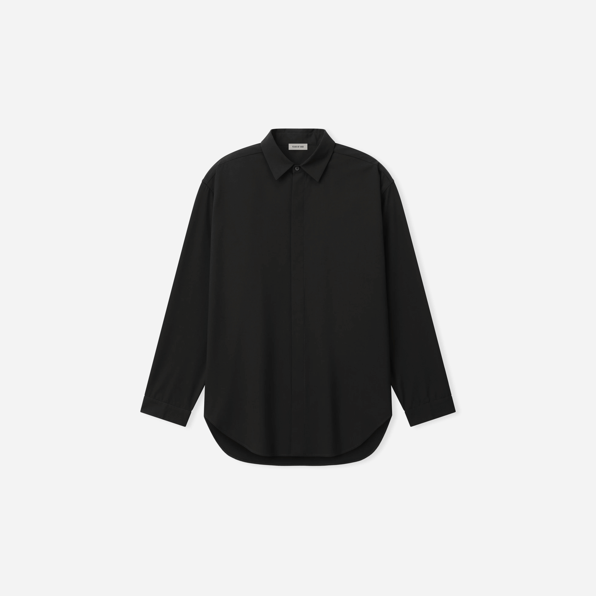 Fear Of God Cotton Wool Oxford Classic Shirt Black