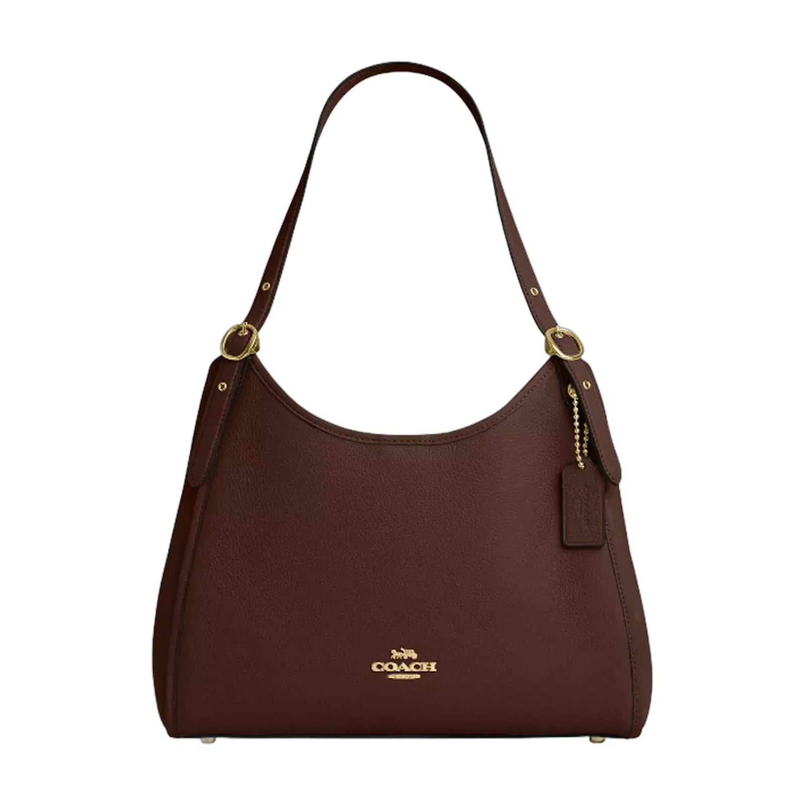 COACH Erin Shoulder Bag Pebbled Leather/Gold/Maple
