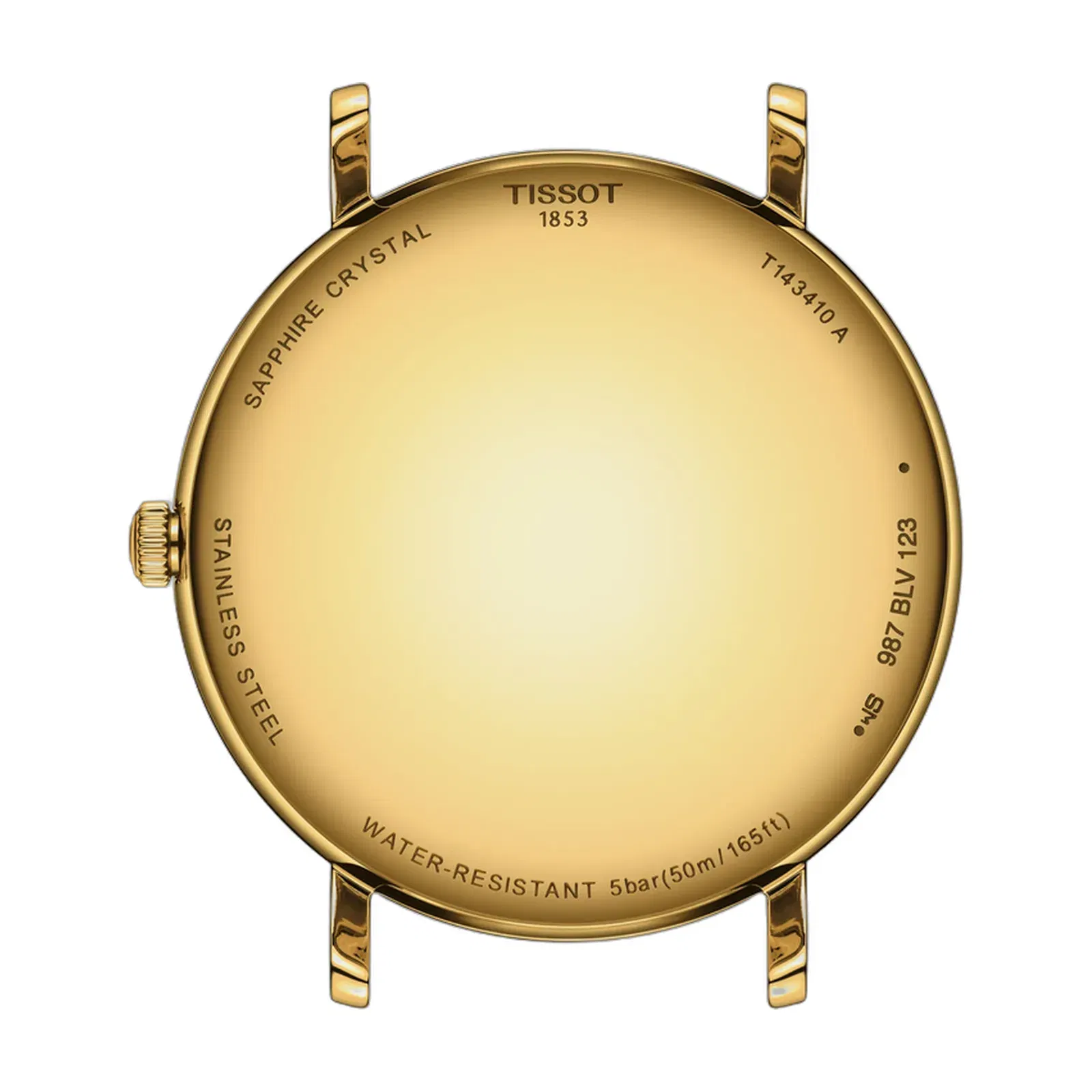 Tissot Everytime Gent Leaf Dial Yellow Gold Stainless Steel Yellow Gold PVD Strap Watch