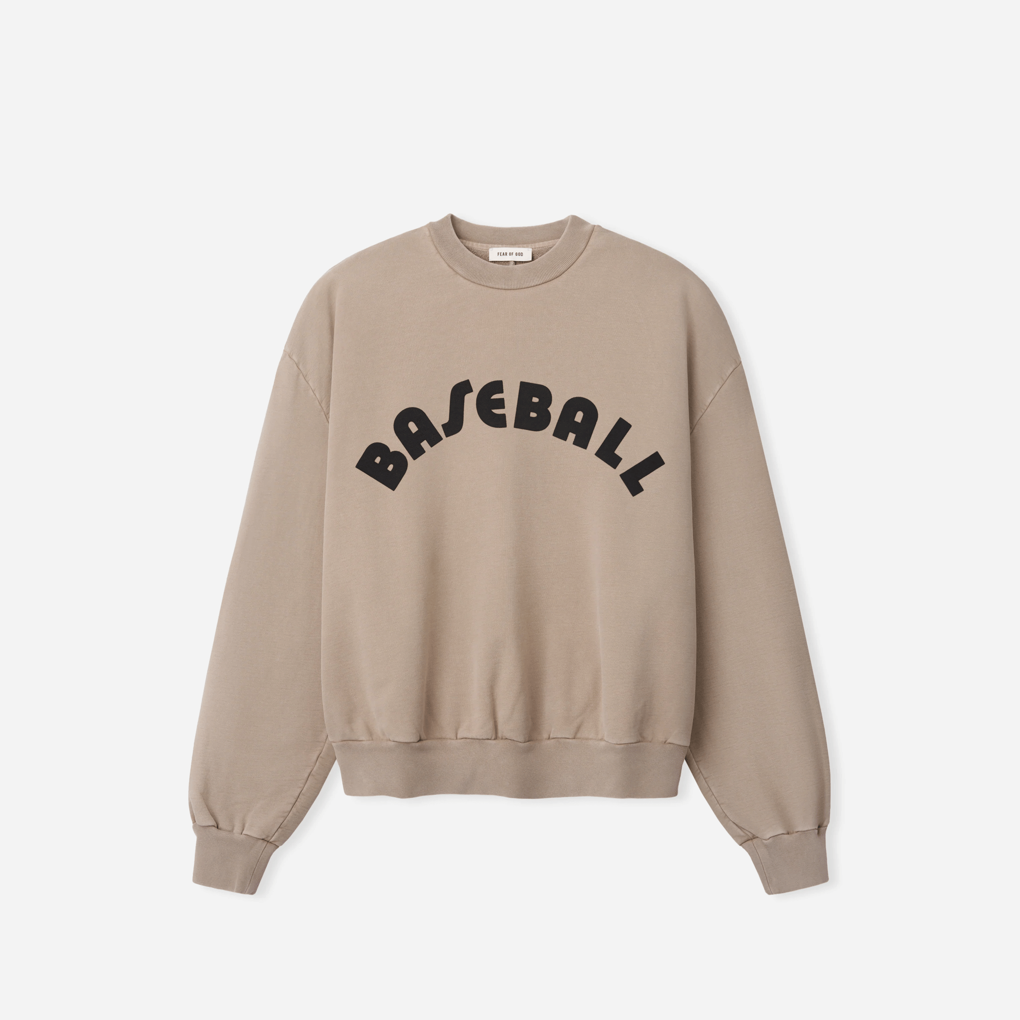 Fear Of God Baseball Classic Half Raglan Sweatshirt Dune Pearl