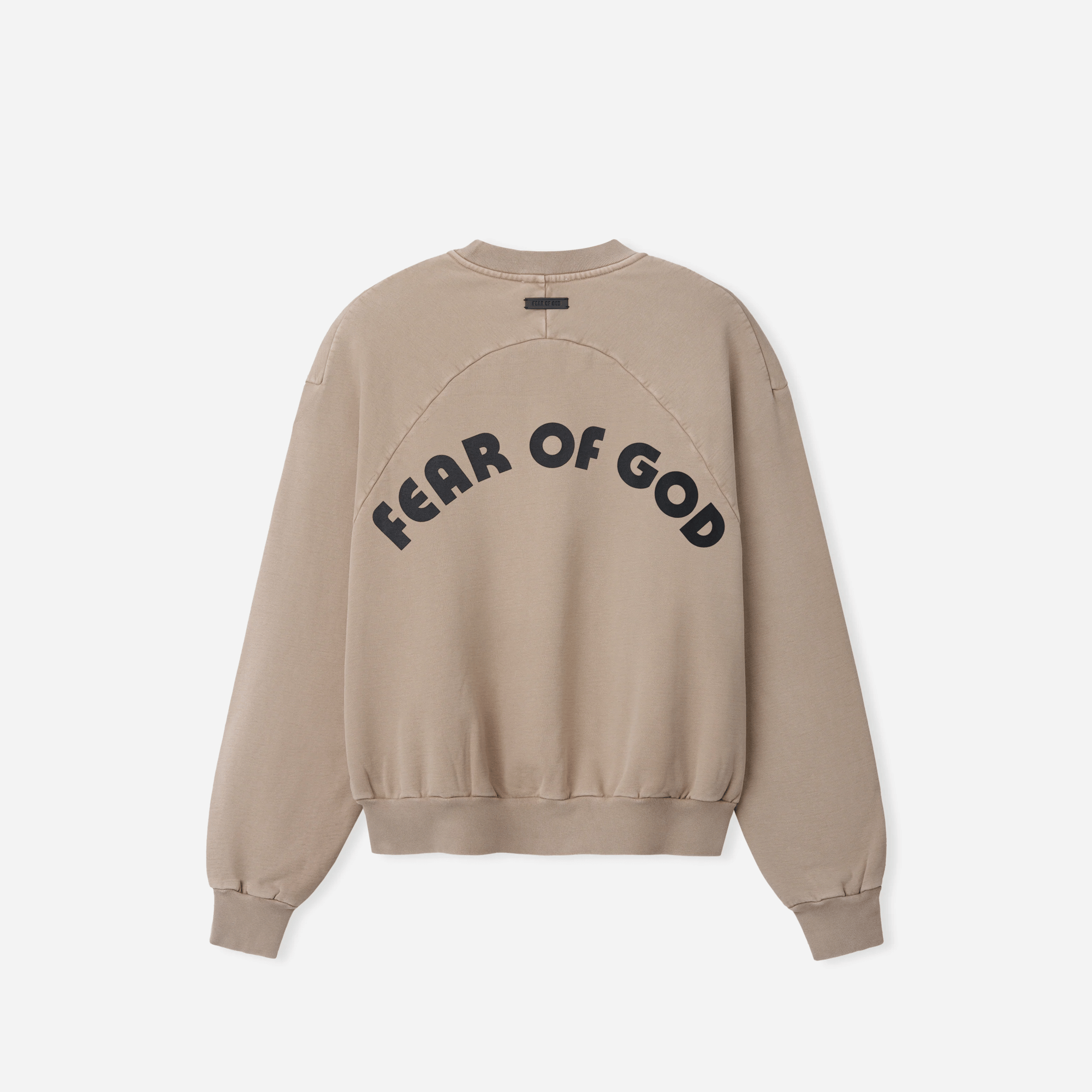 Fear Of God Baseball Classic Half Raglan Sweatshirt Dune Pearl