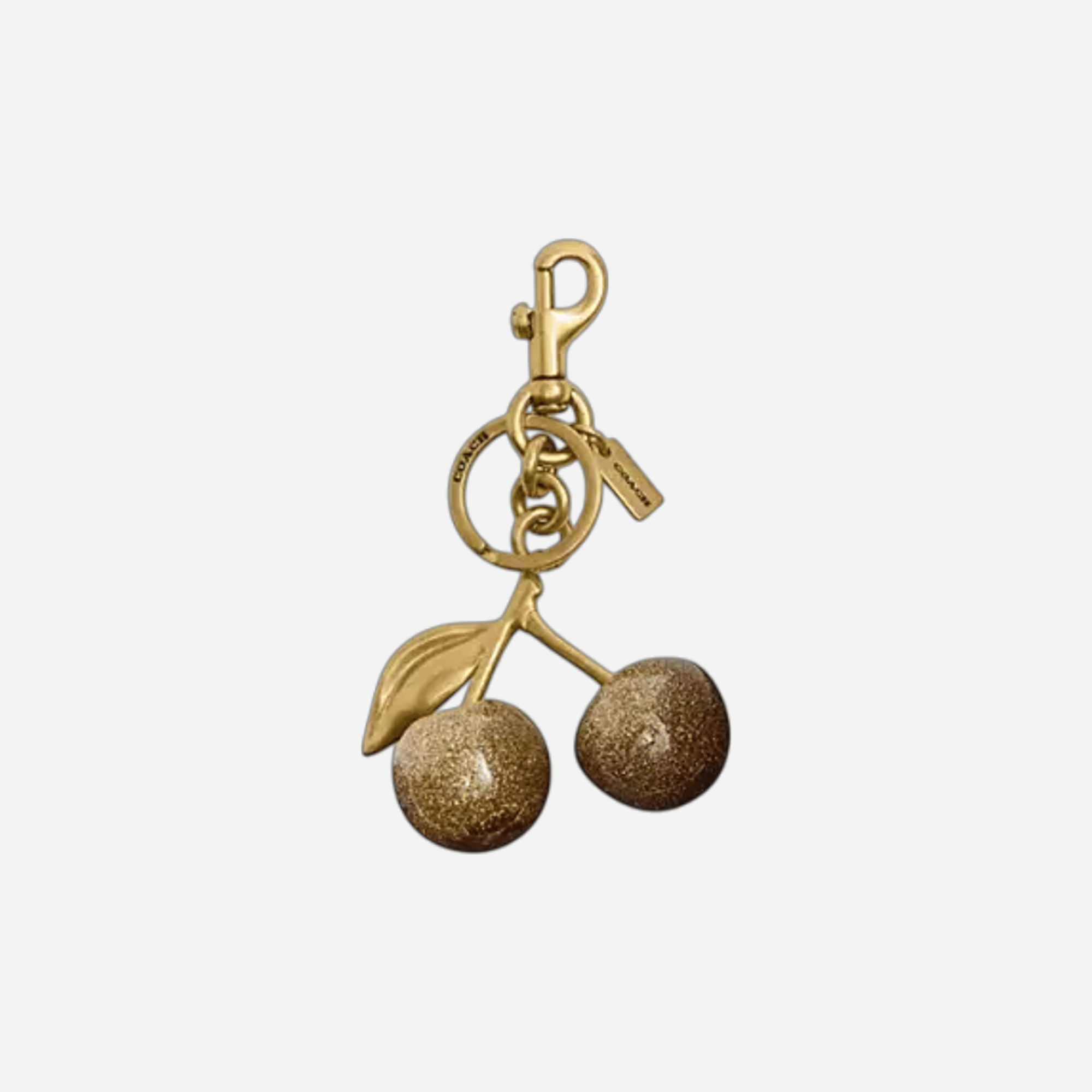 Coach Cherry Bag Charm Brass