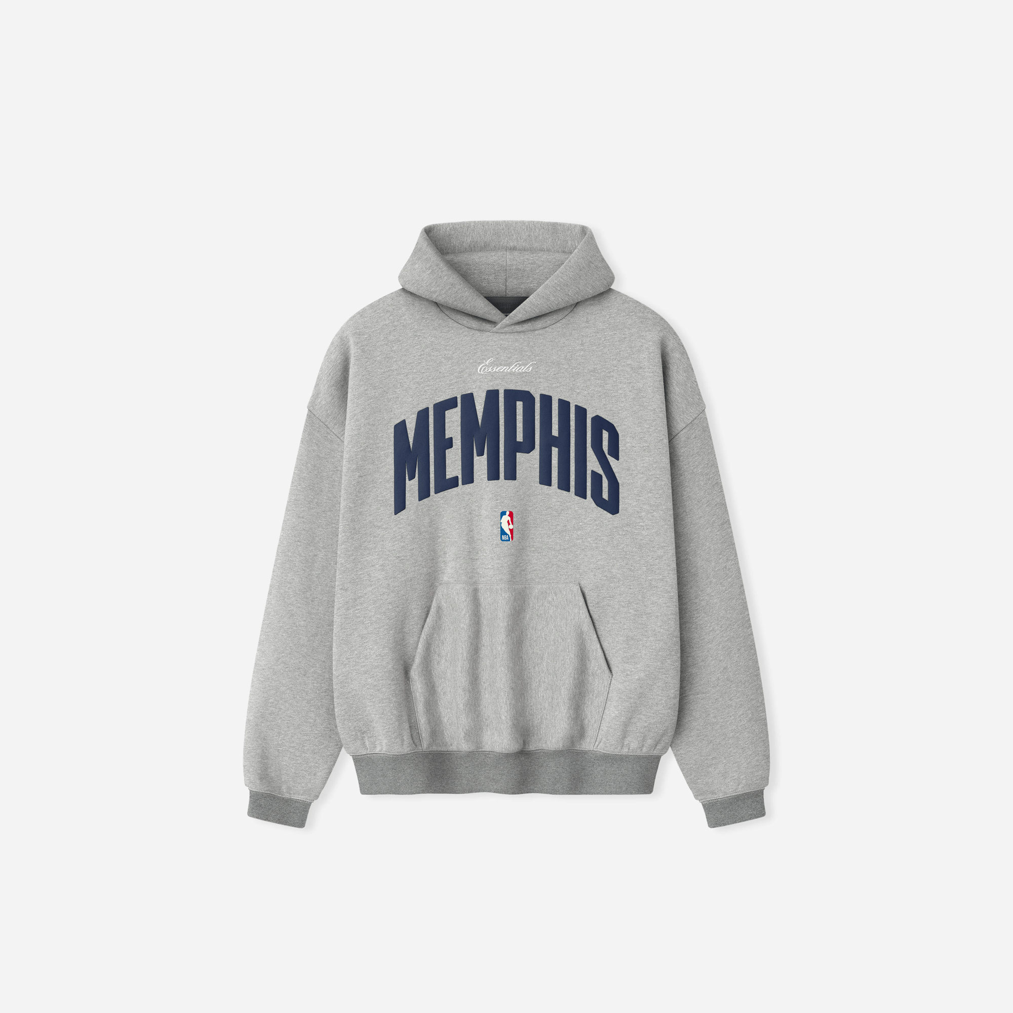Fear Of God Essentials Memphis Grizzlies 90s Hoodie Concrete Heather