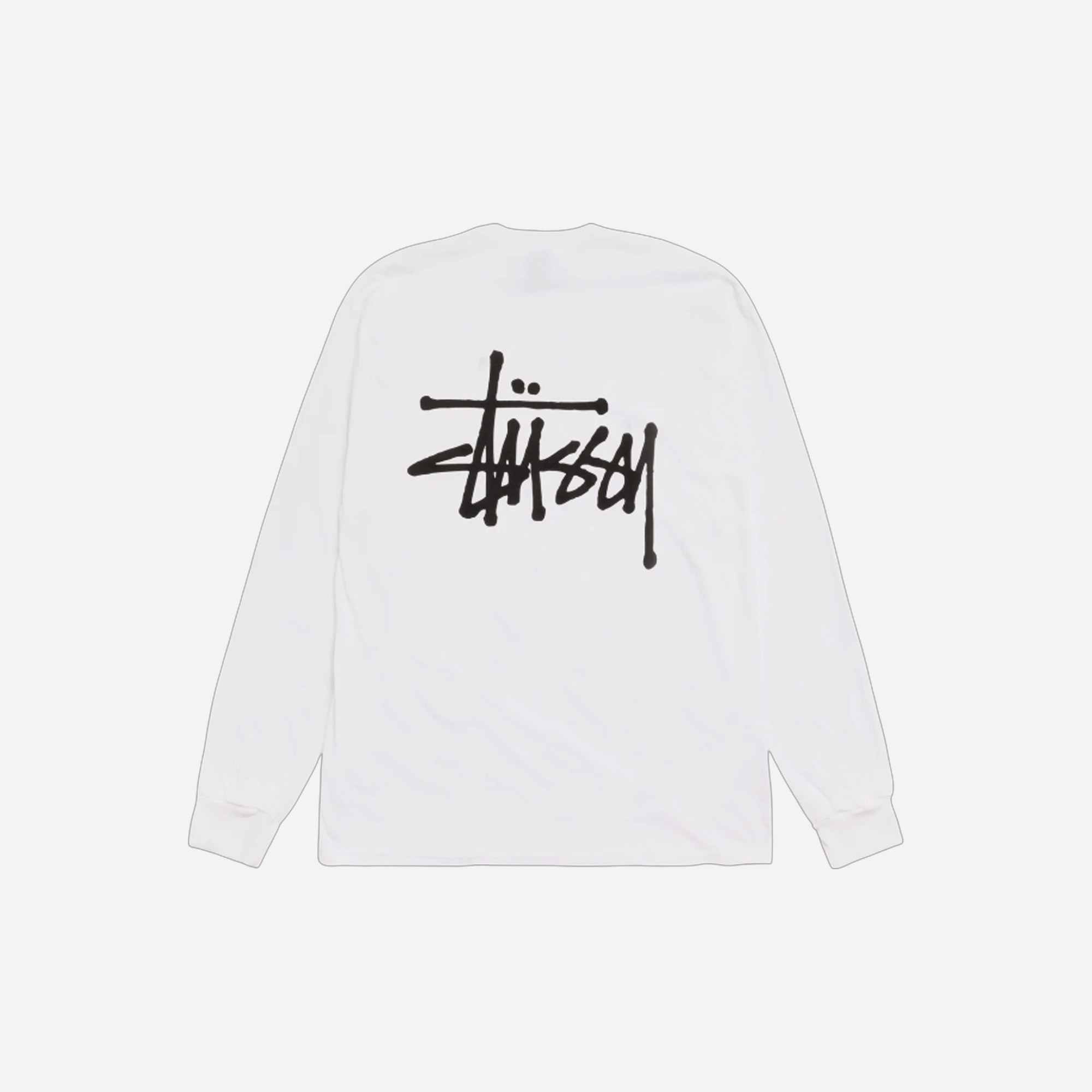 Stussy Basic Long Sleeve T-Shirt White