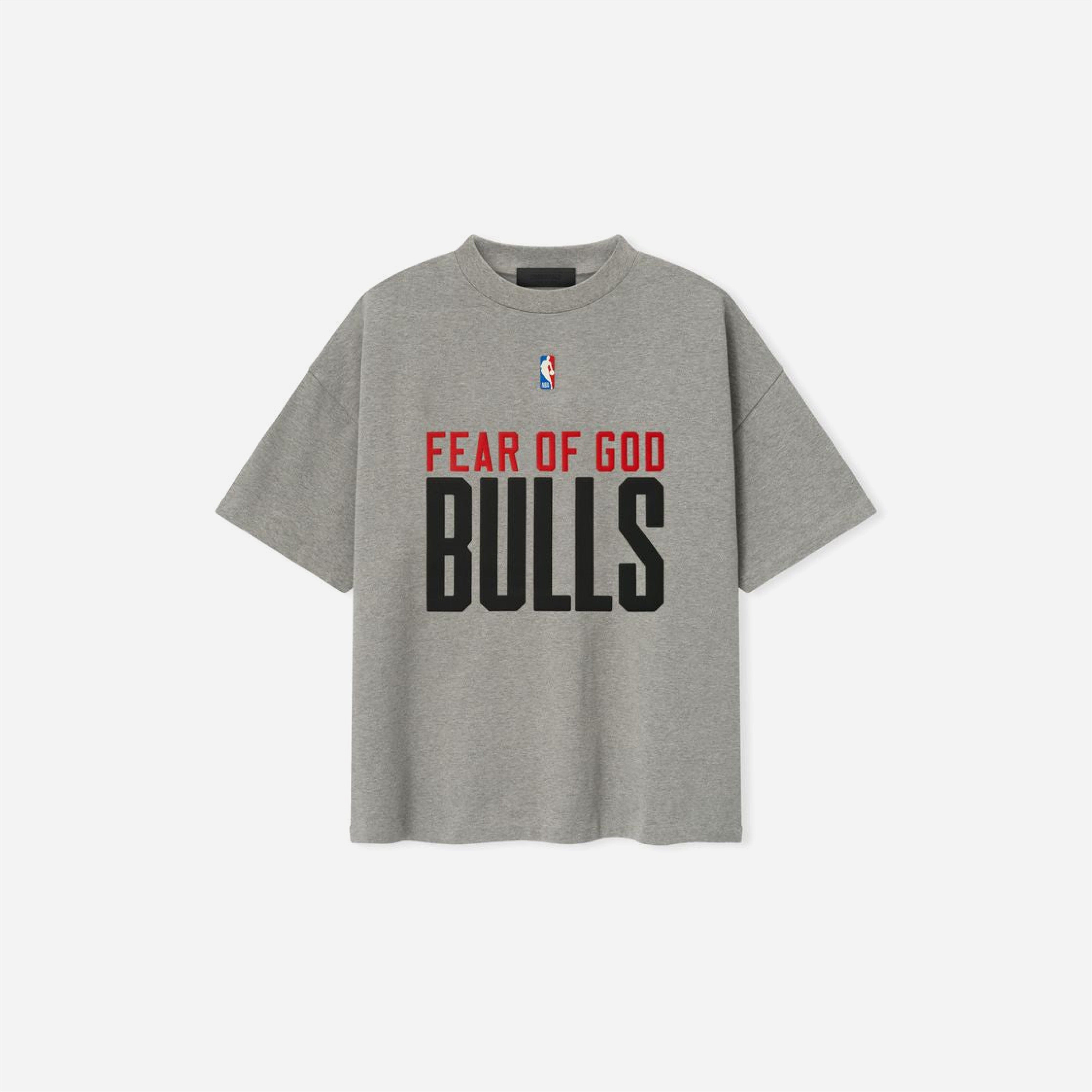 Fear Of God Essentials Bulls 90s T-Shirt Concrete Heather