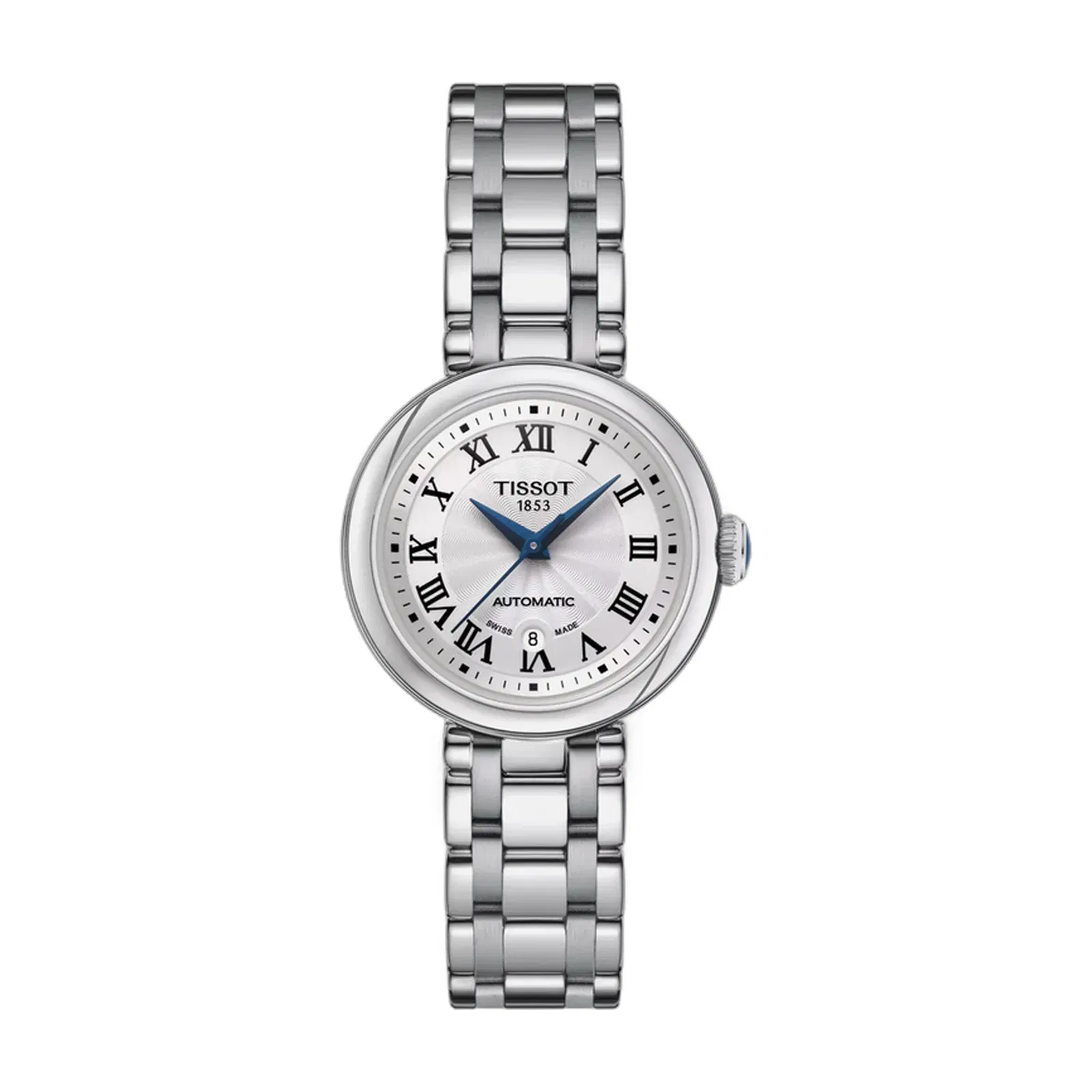 Tissot Bellissima Automatic Dauphine Dial Silver Stainless Steel Watch