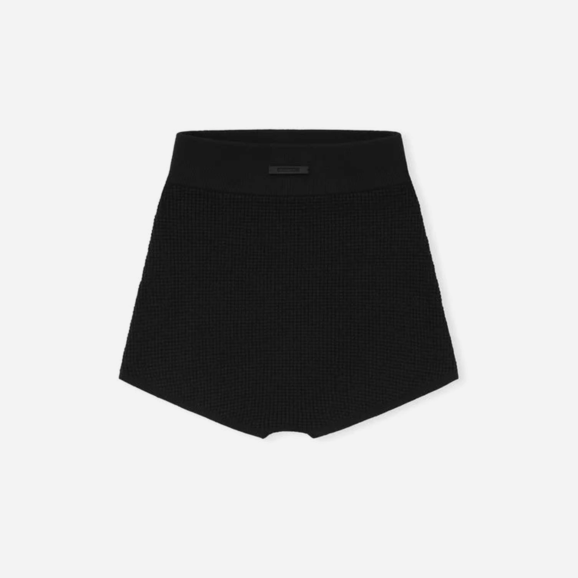 Fear Of God Essentials Womens Waffle Boy Short Vintage Black