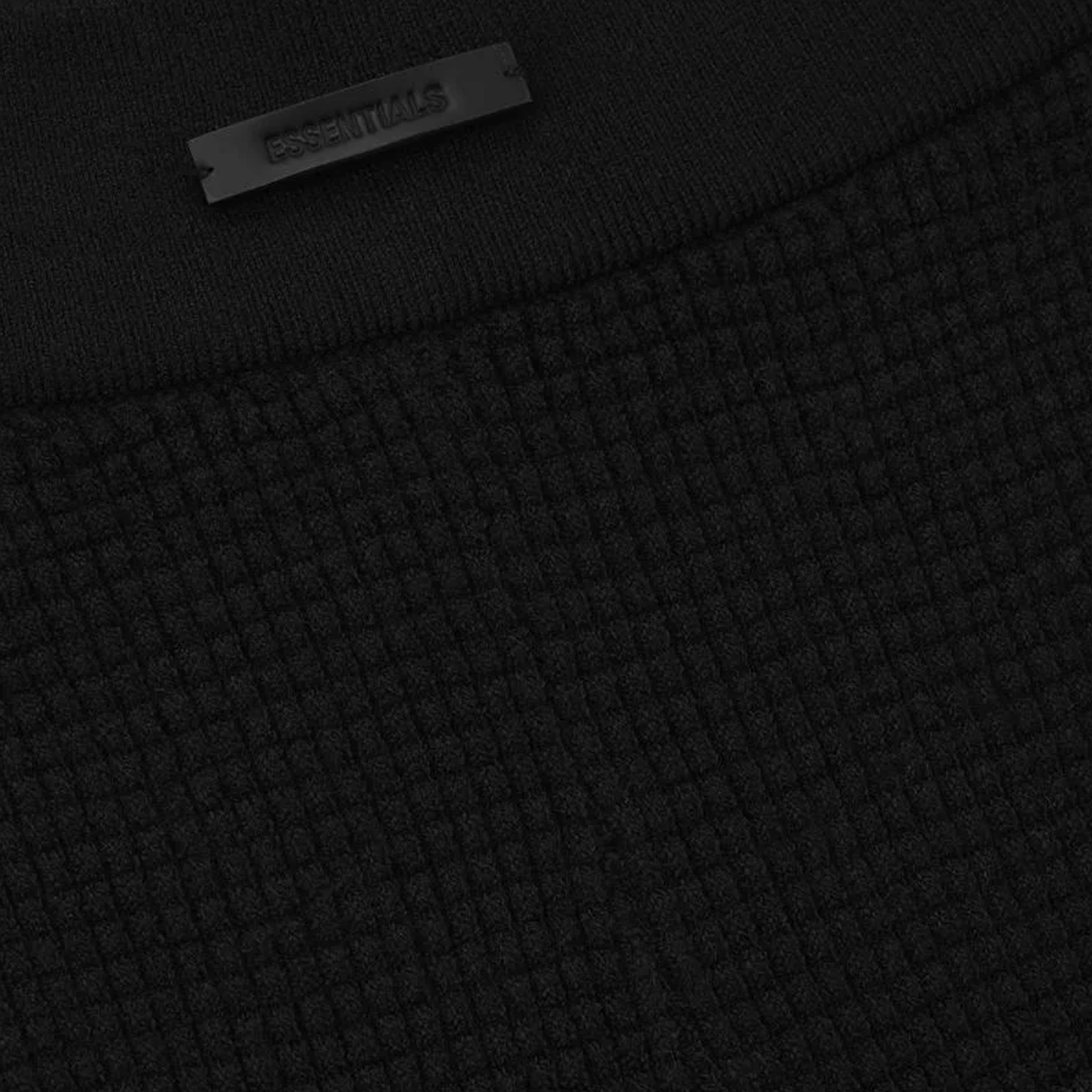 Fear Of God Essentials Womens Waffle Biker Short Vintage Black