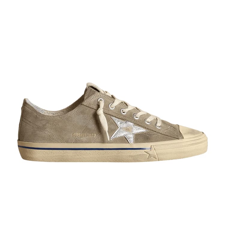 Golden Goose V-Star Dove Grey Silver Metallic