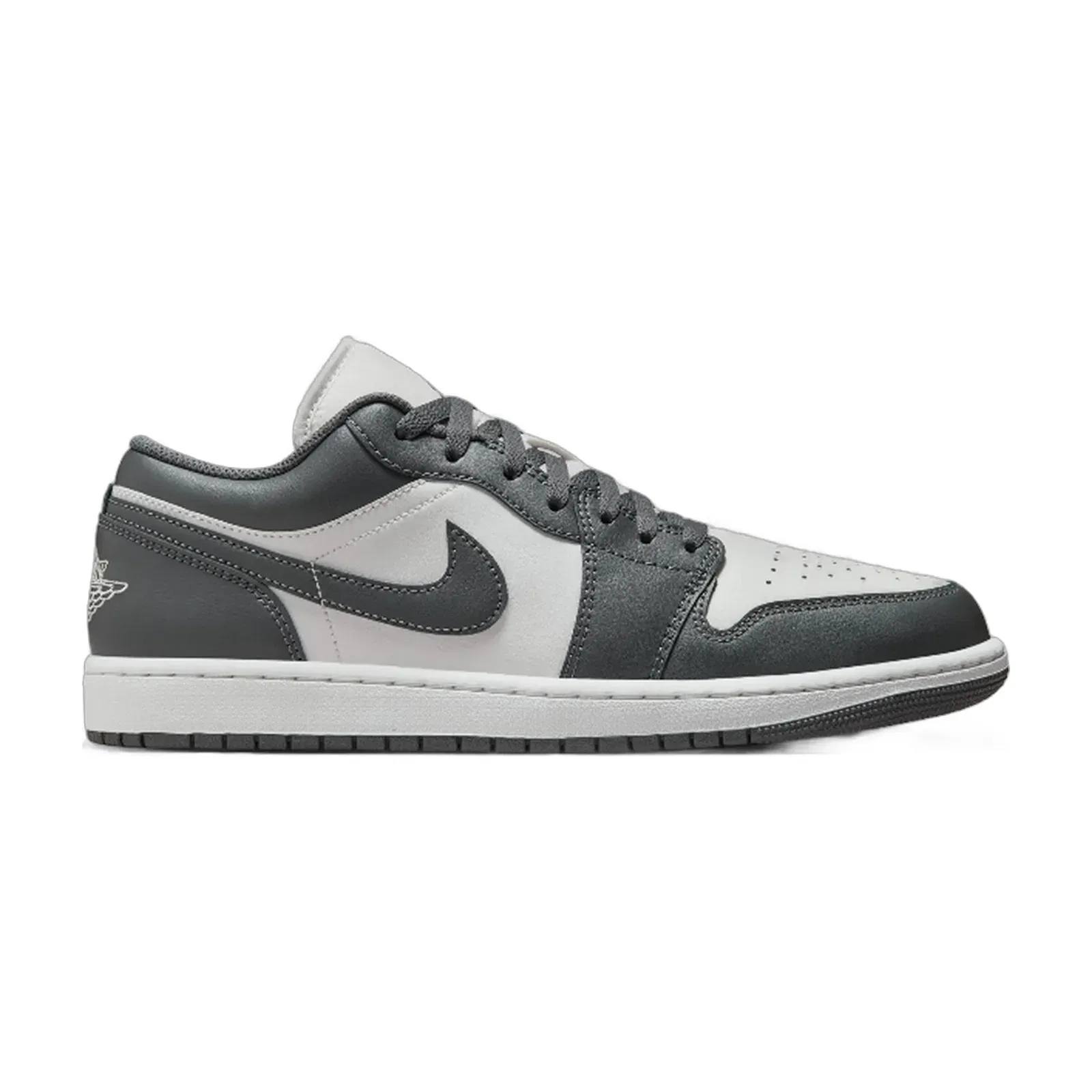 Nike Air Jordan 1 Low Lifestyle Shoes Iron Grey/Summit White