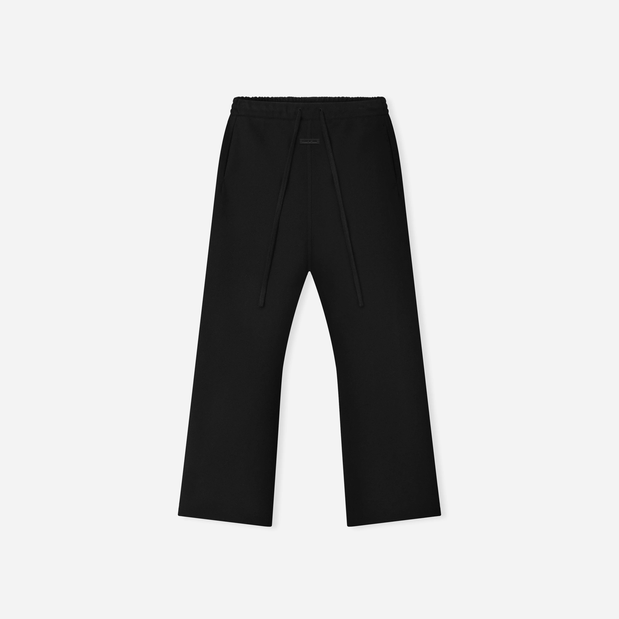 Fear Of God Double Face Wool Cashmere Flared Pants Black