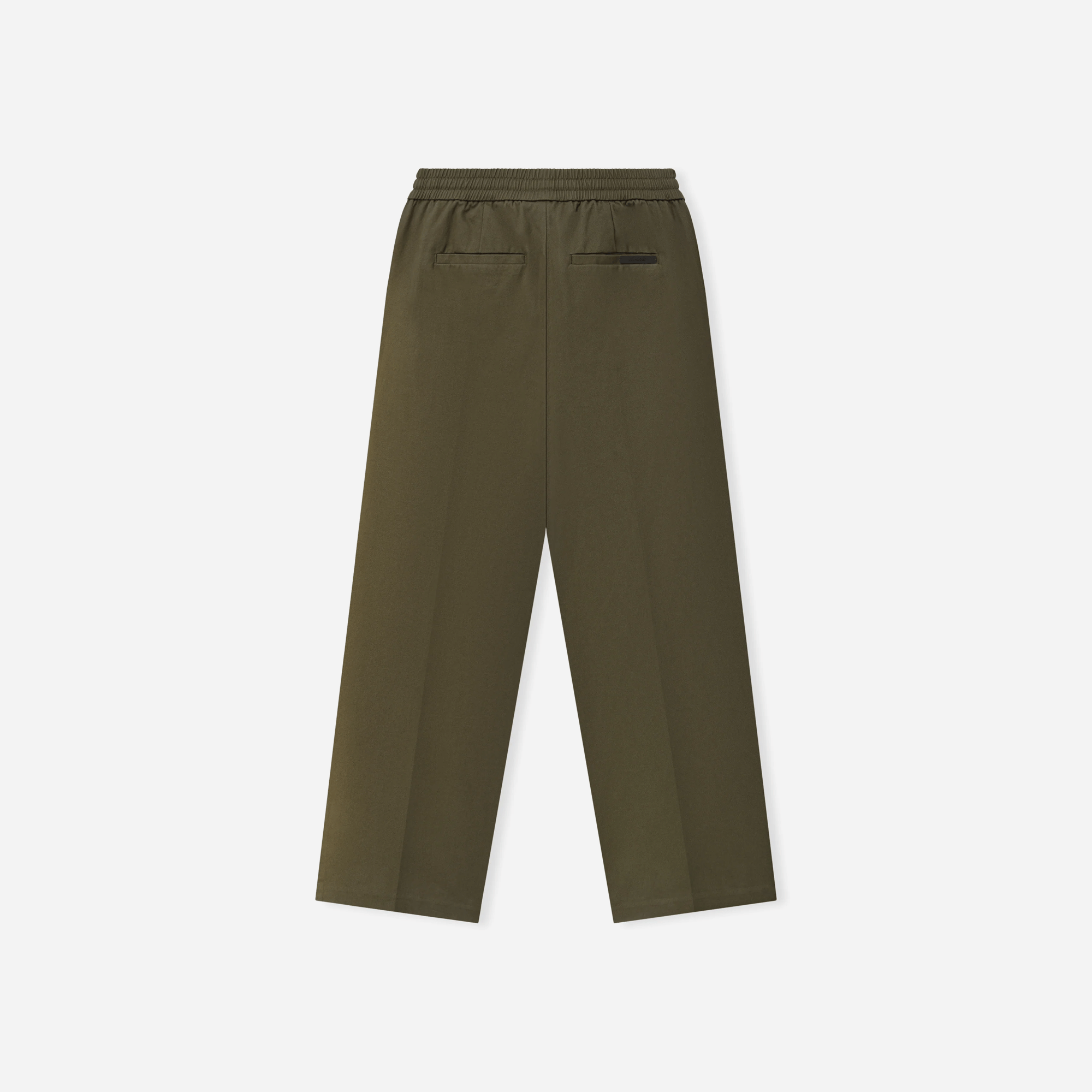 Fear Of God Essentials Cotton Twill Pleat Front Drawstring Pant Moss