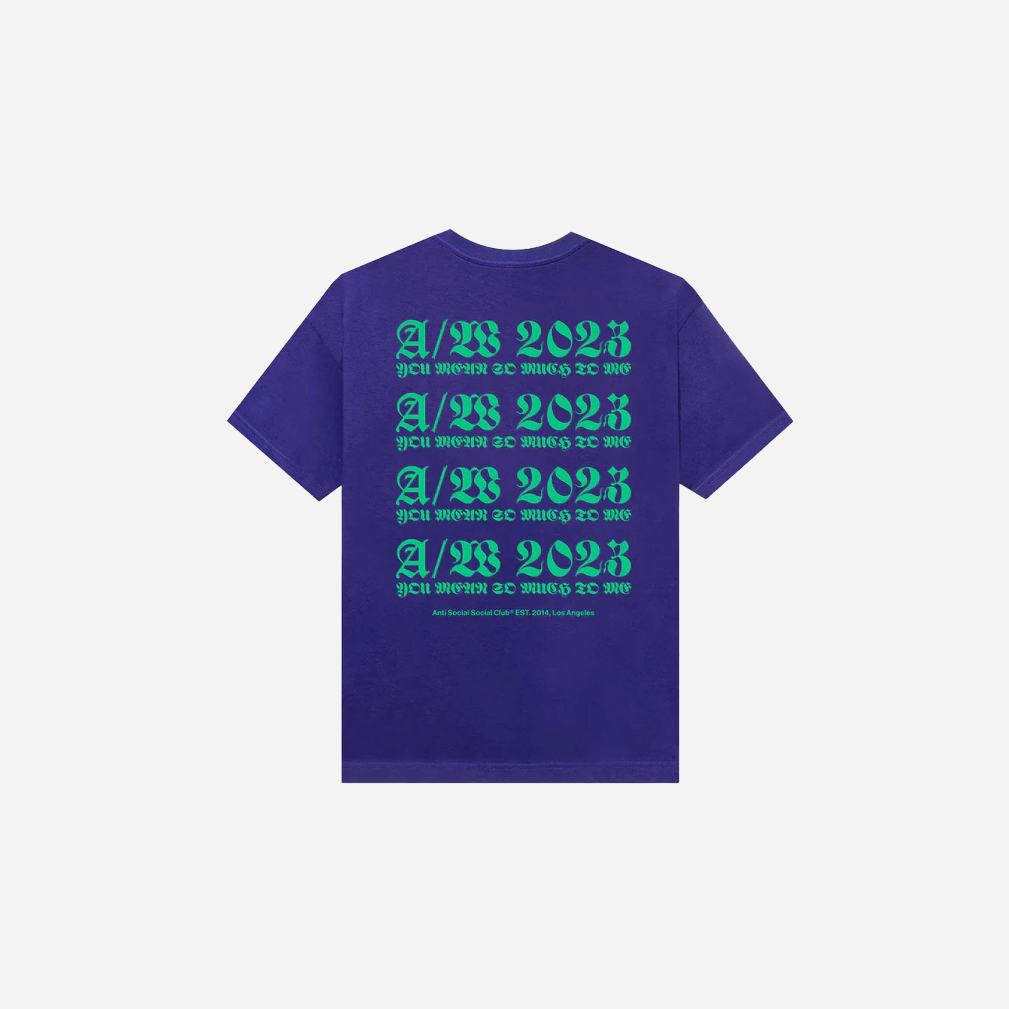 Anti Social Social Club Nothing Else Purple Tee