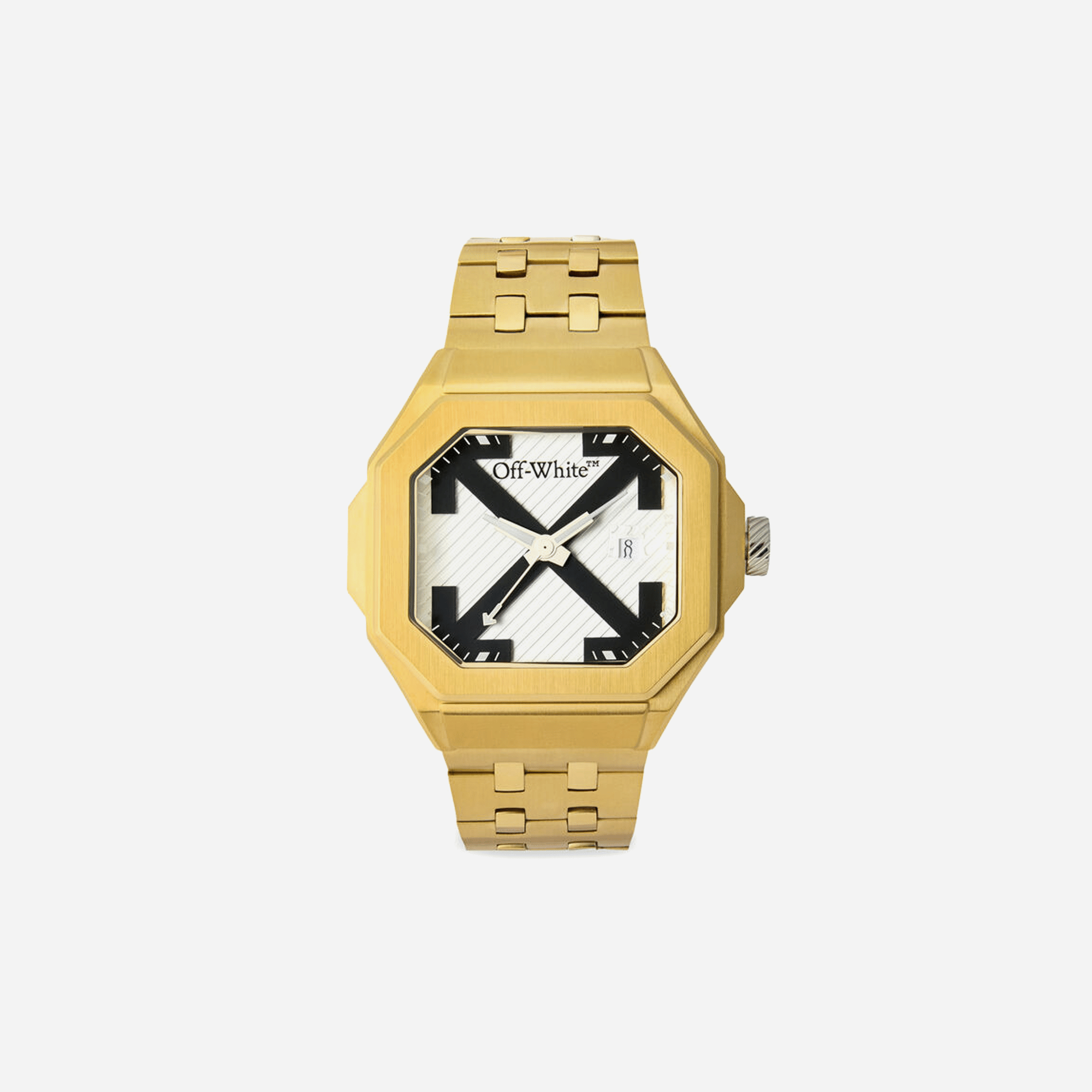 Off-White Heavy Duty Watch Two Tone Gold & Silver